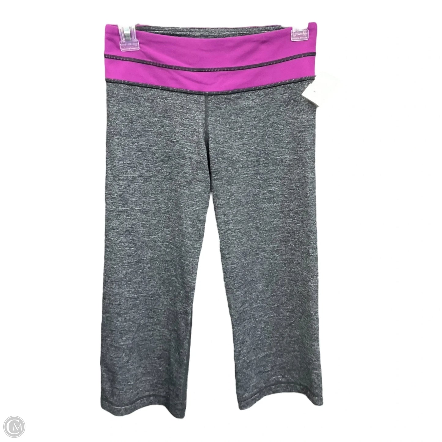 Athletic Capris By Lululemon In Grey, Size: S