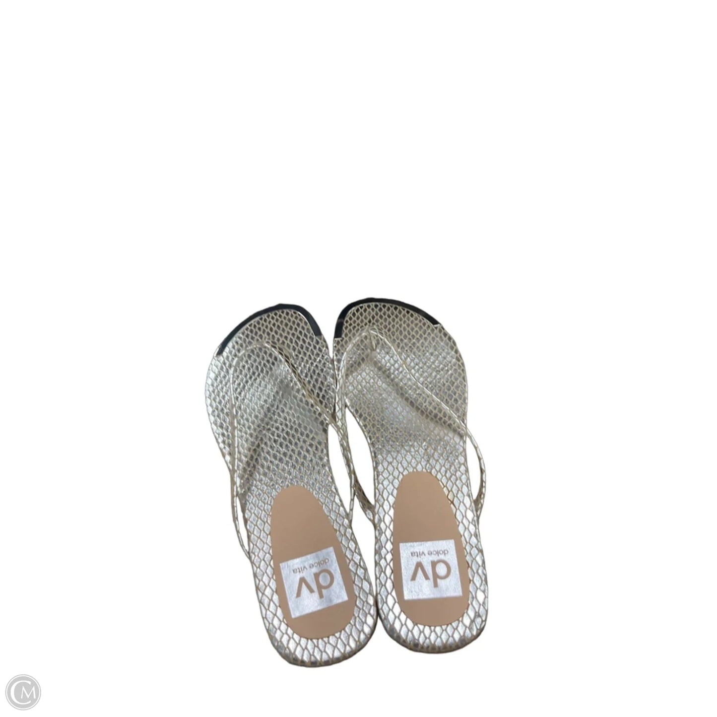 Sandals Flats By Dolce Vita In Silver, Size: 9