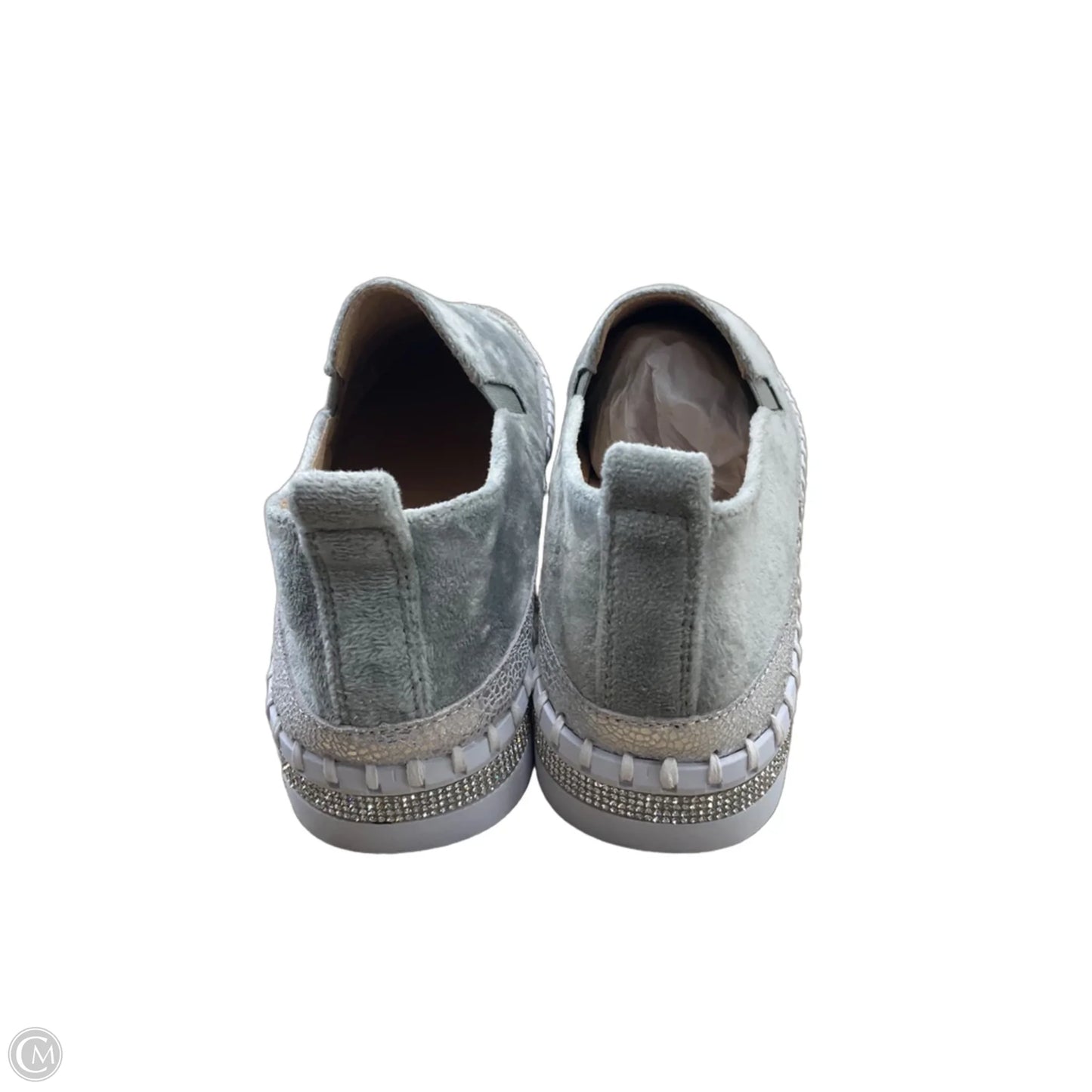 Shoes Heels Platform By Bernie Mev In Silver, Size: 10