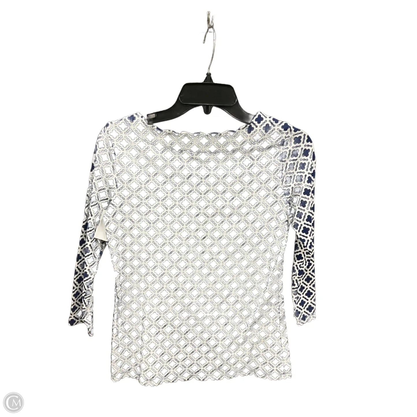 Top 3/4 Sleeve By Talbots In Blue, Size: Sp