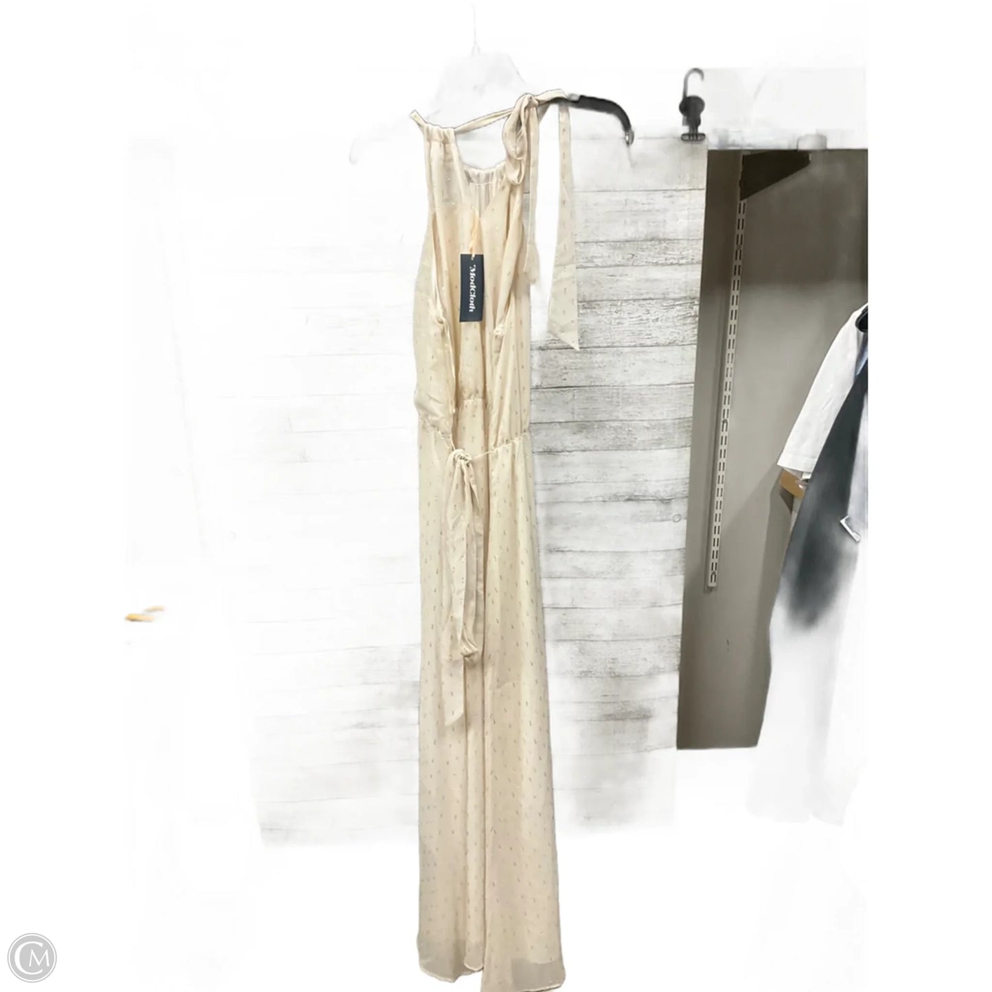 Dress Casual Maxi By Modcloth In Cream, Size: L