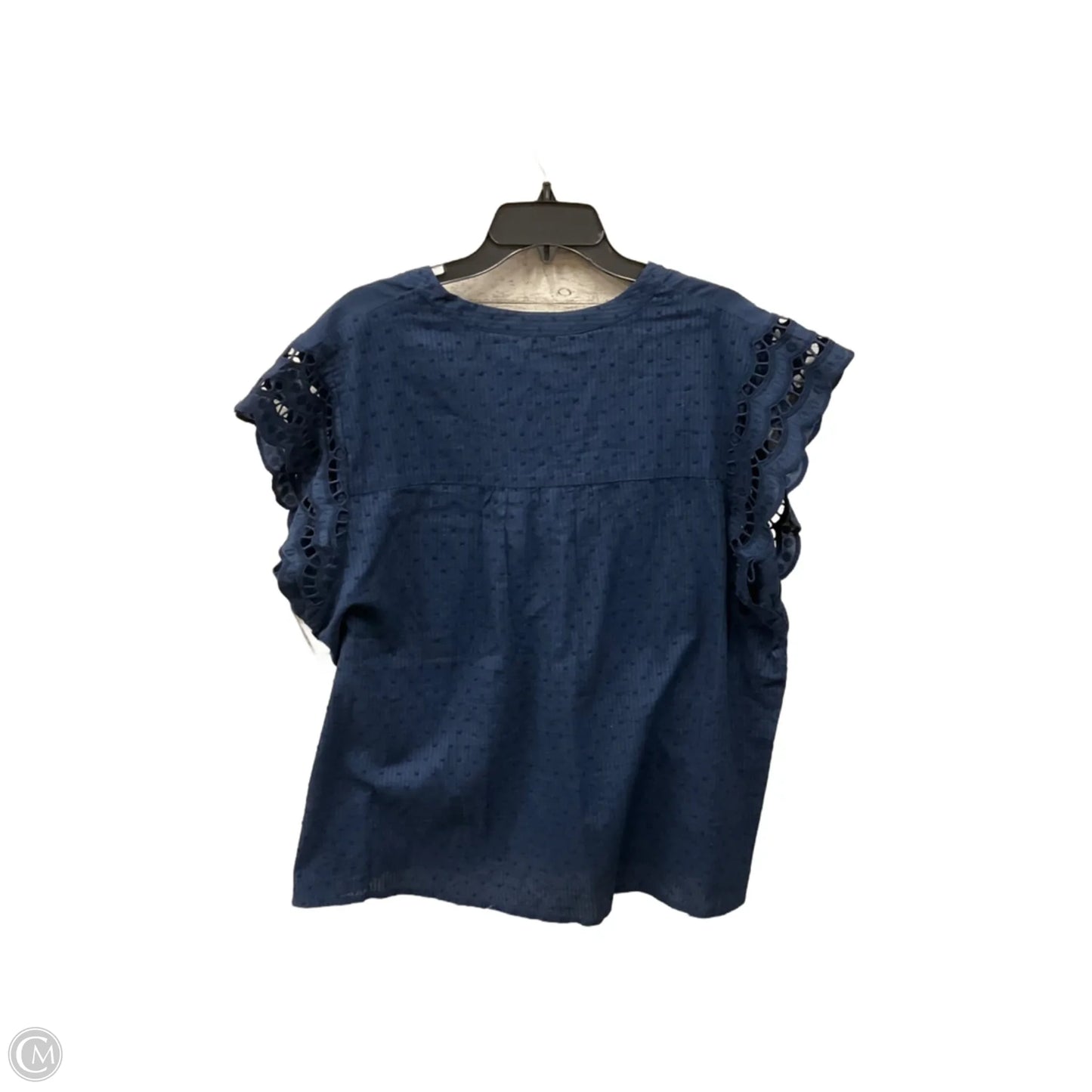 Top Short Sleeve By Estelle & Finn In Blue, Size: 3x