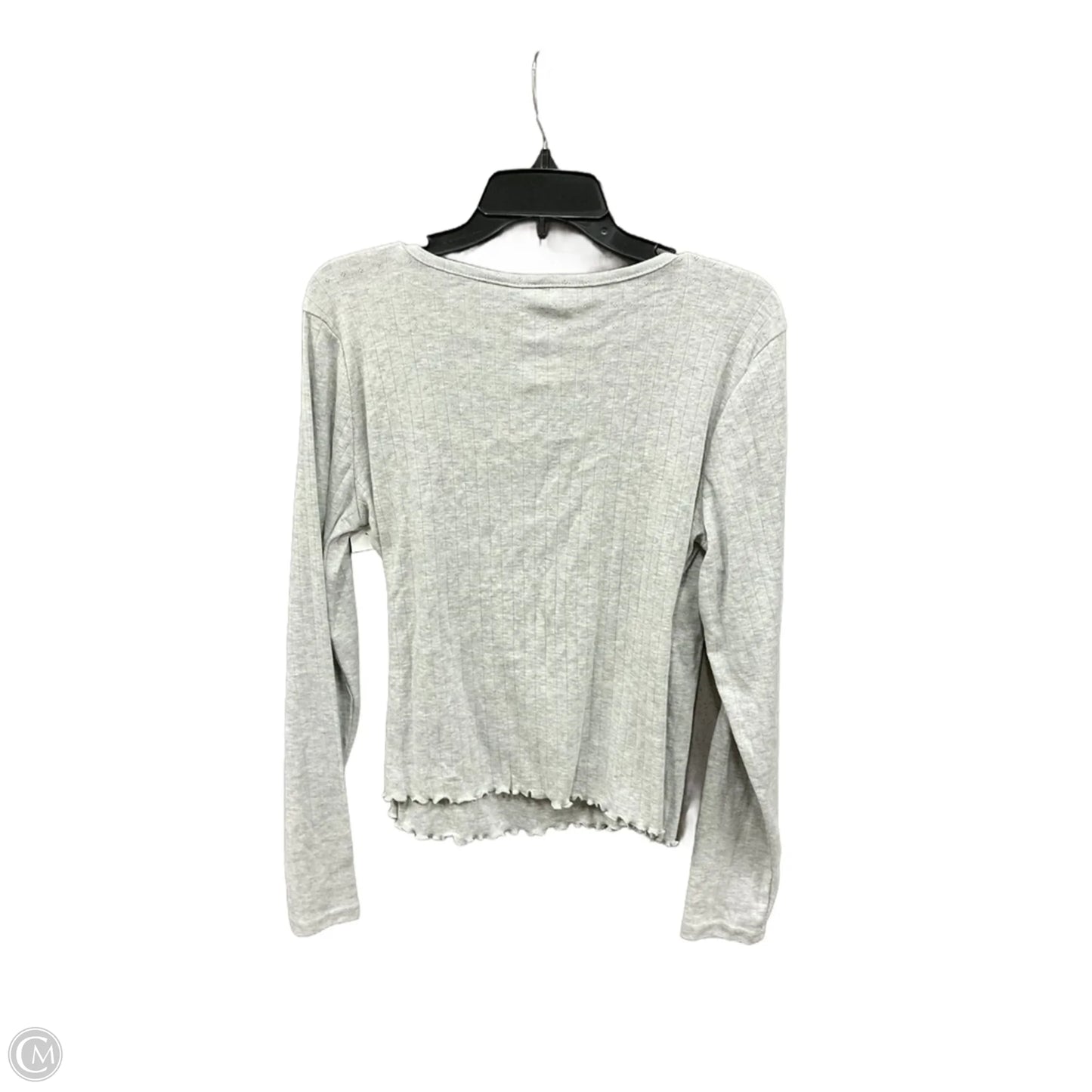 Top Long Sleeve By So In Grey, Size: Xl