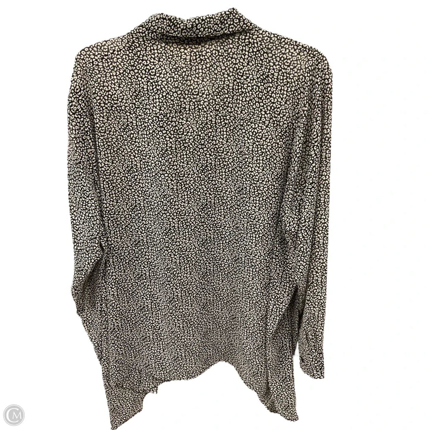 Blouse Long Sleeve By Michael By Michael Kors In Animal Print, Size: 2x