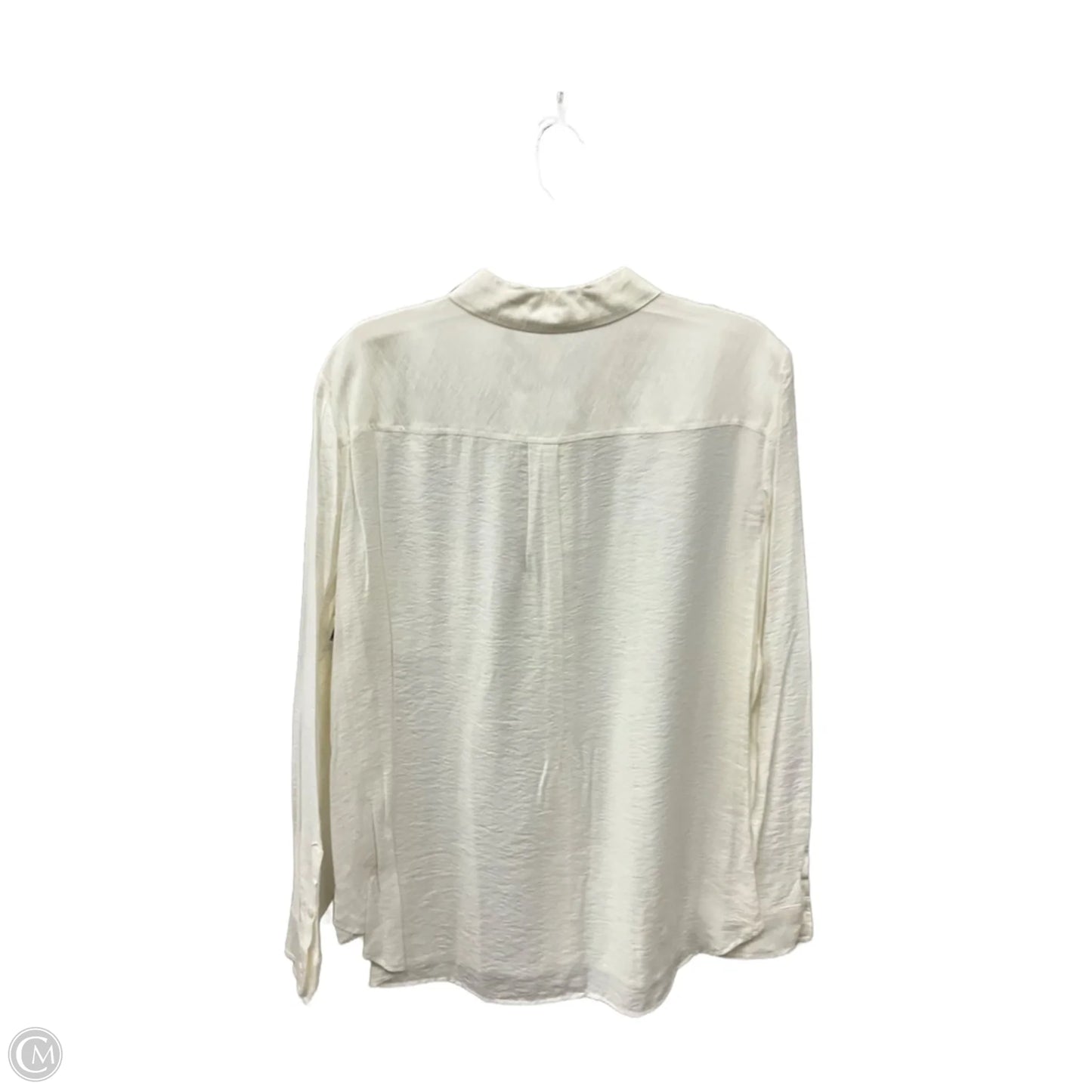 Blouse Long Sleeve By West Bound In Cream, Size: 2x