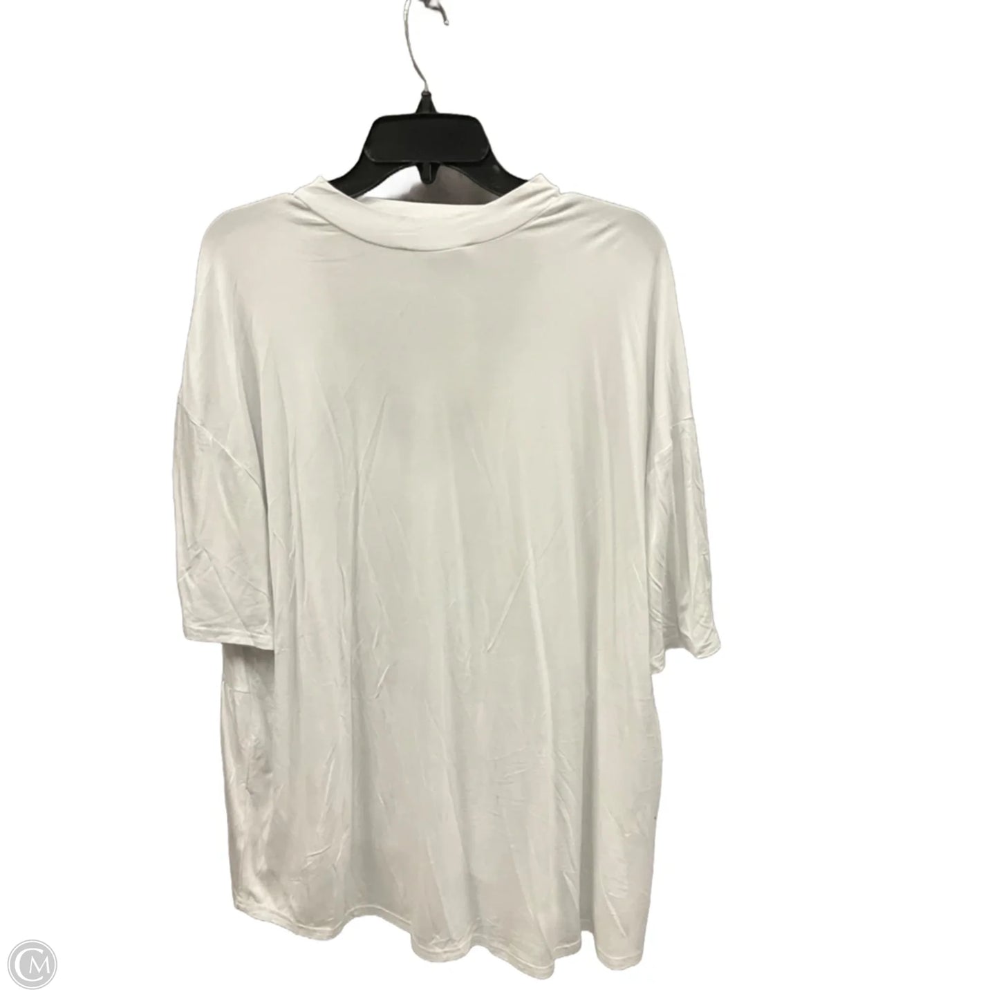 Top Short Sleeve By Clothes Mentor In White, Size: Xl