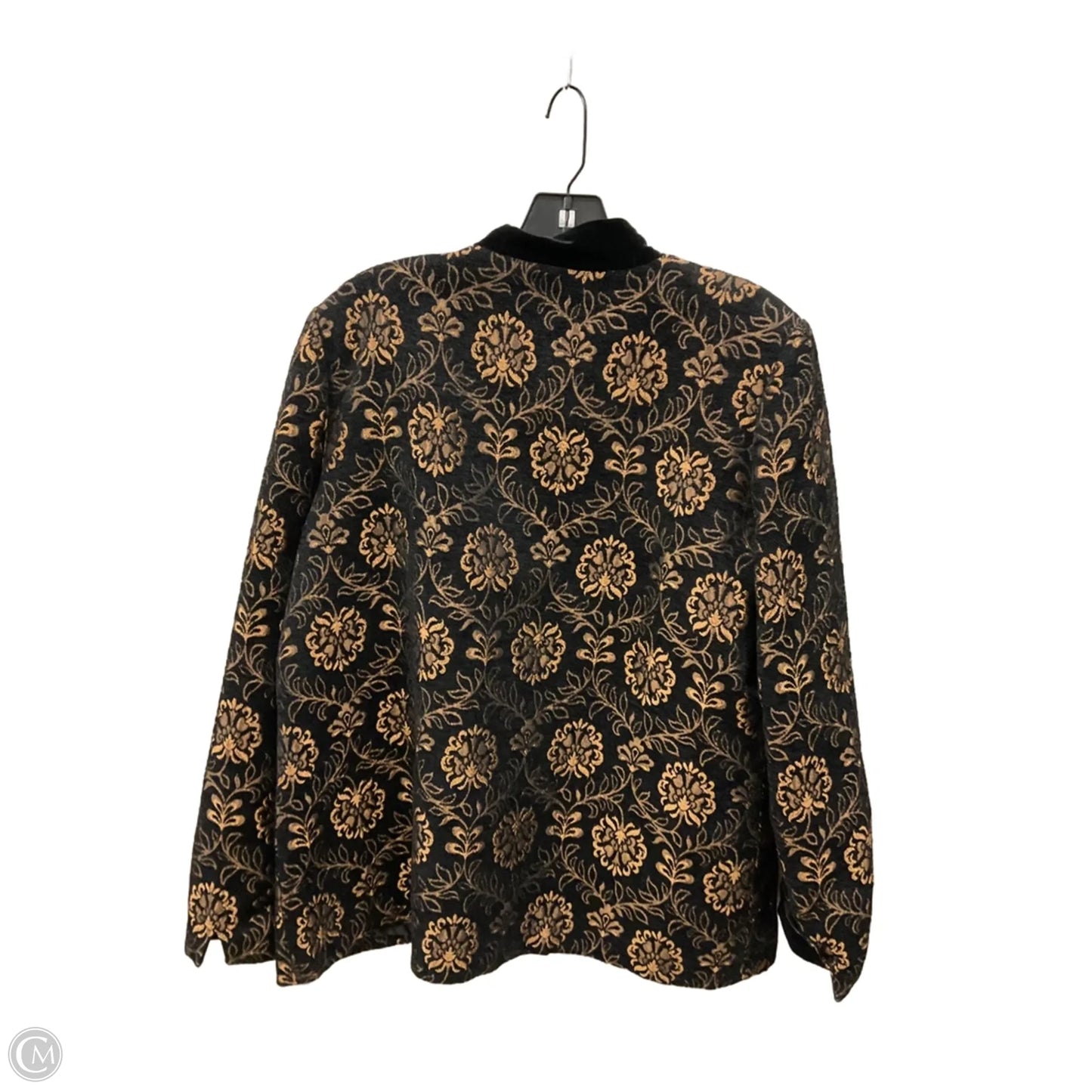 Jacket Other By Laura Ashley In Black & Gold, Size: L