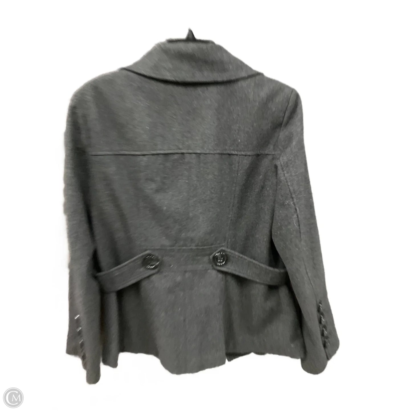 Coat Wool By Guess In Grey, Size: L