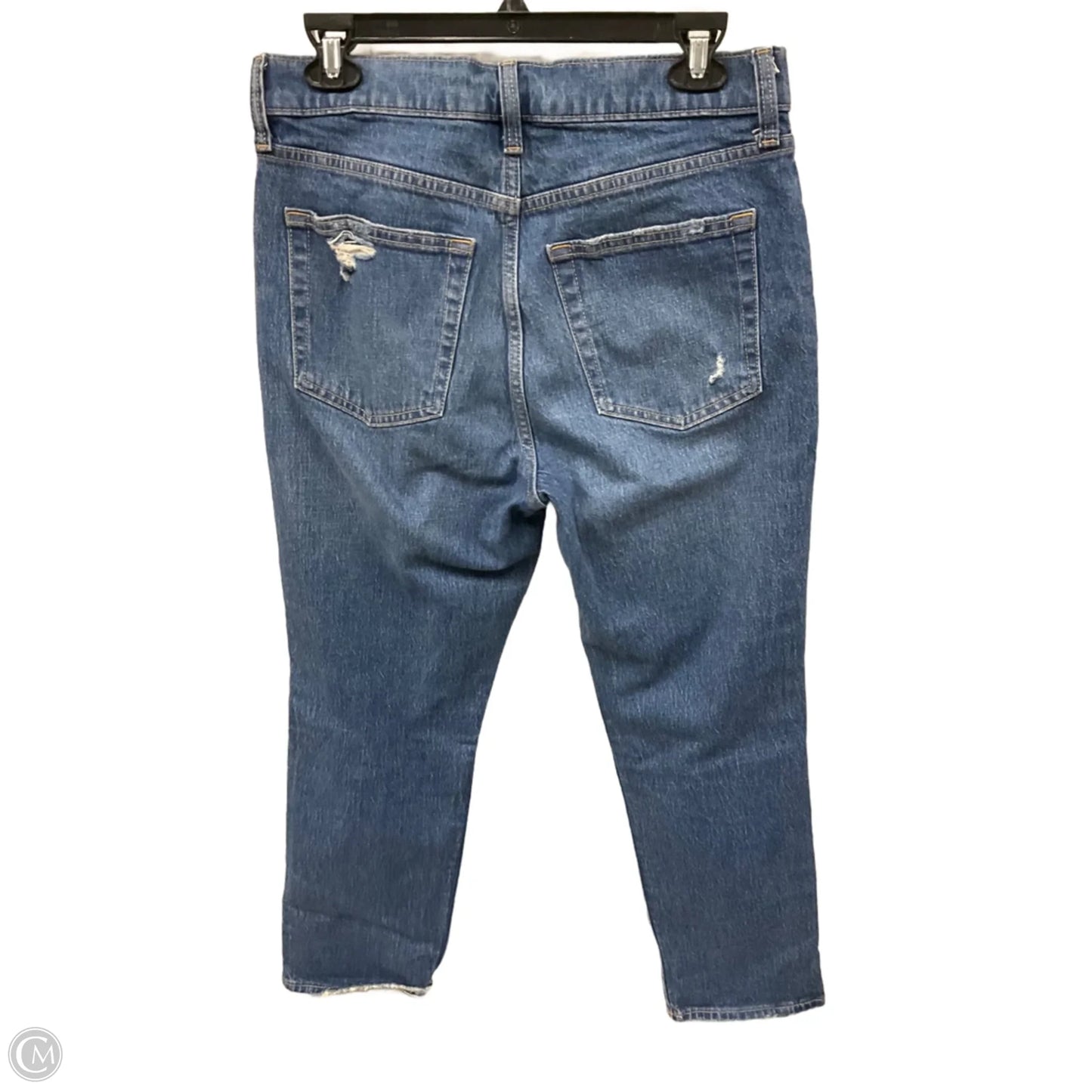 Jeans Straight By Gap In Blue Denim, Size: 10