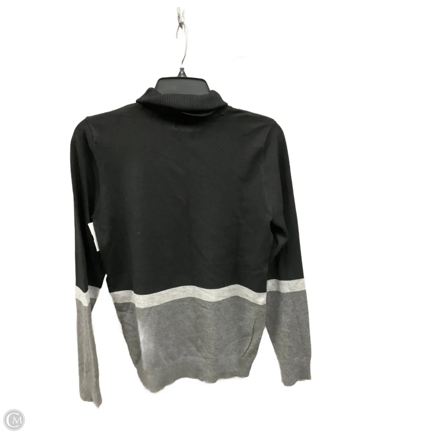 Top Long Sleeve By Calvin Klein In Black, Size: M