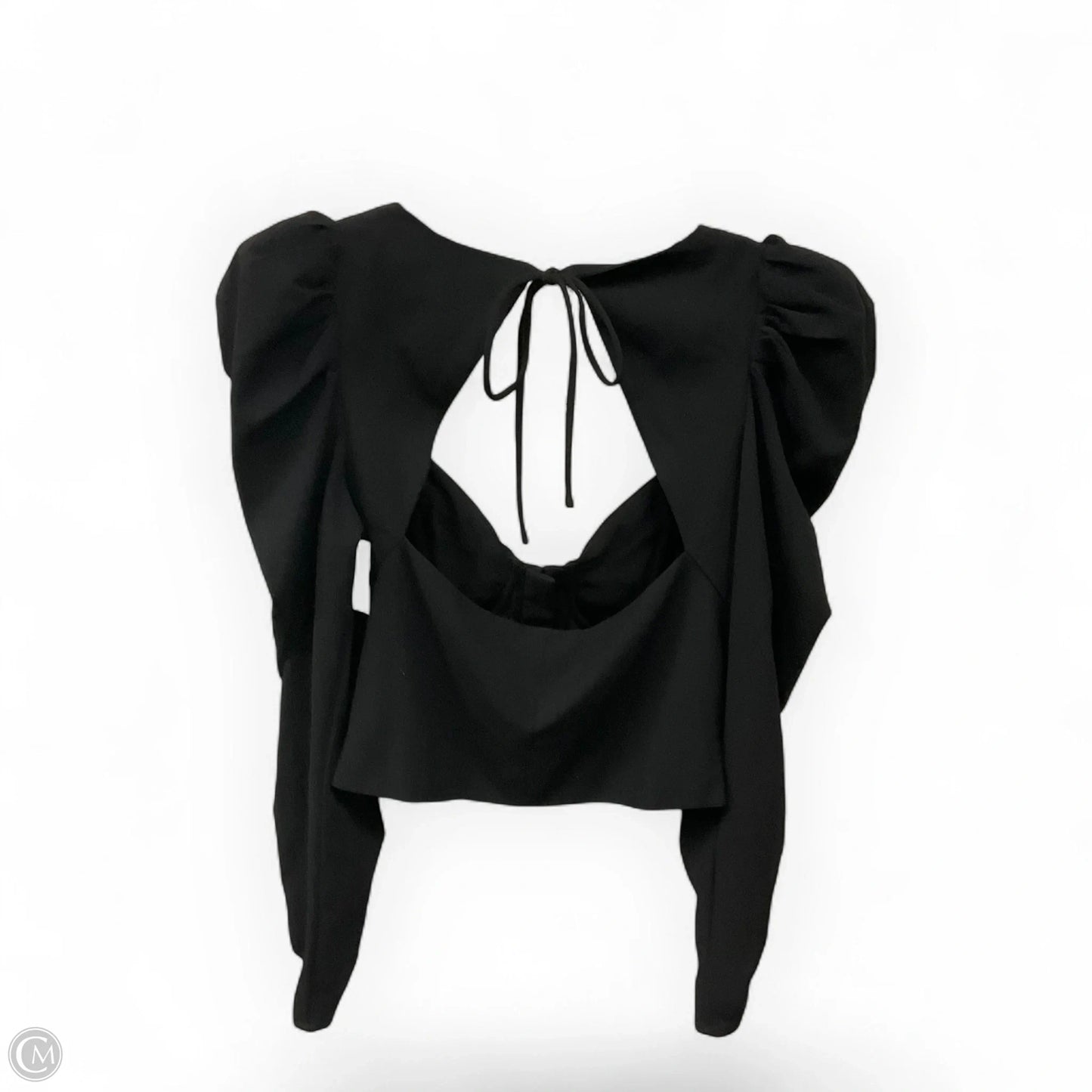 Top Long Sleeve By Astr In Black, Size: M