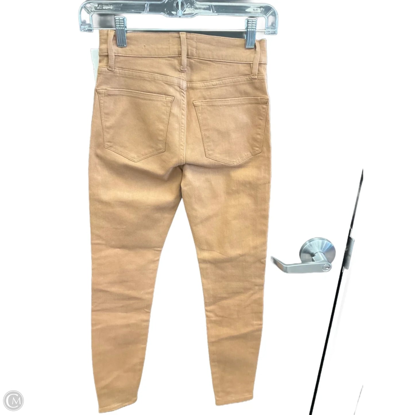 Jeans Skinny By Frame In Brown, Size: 0