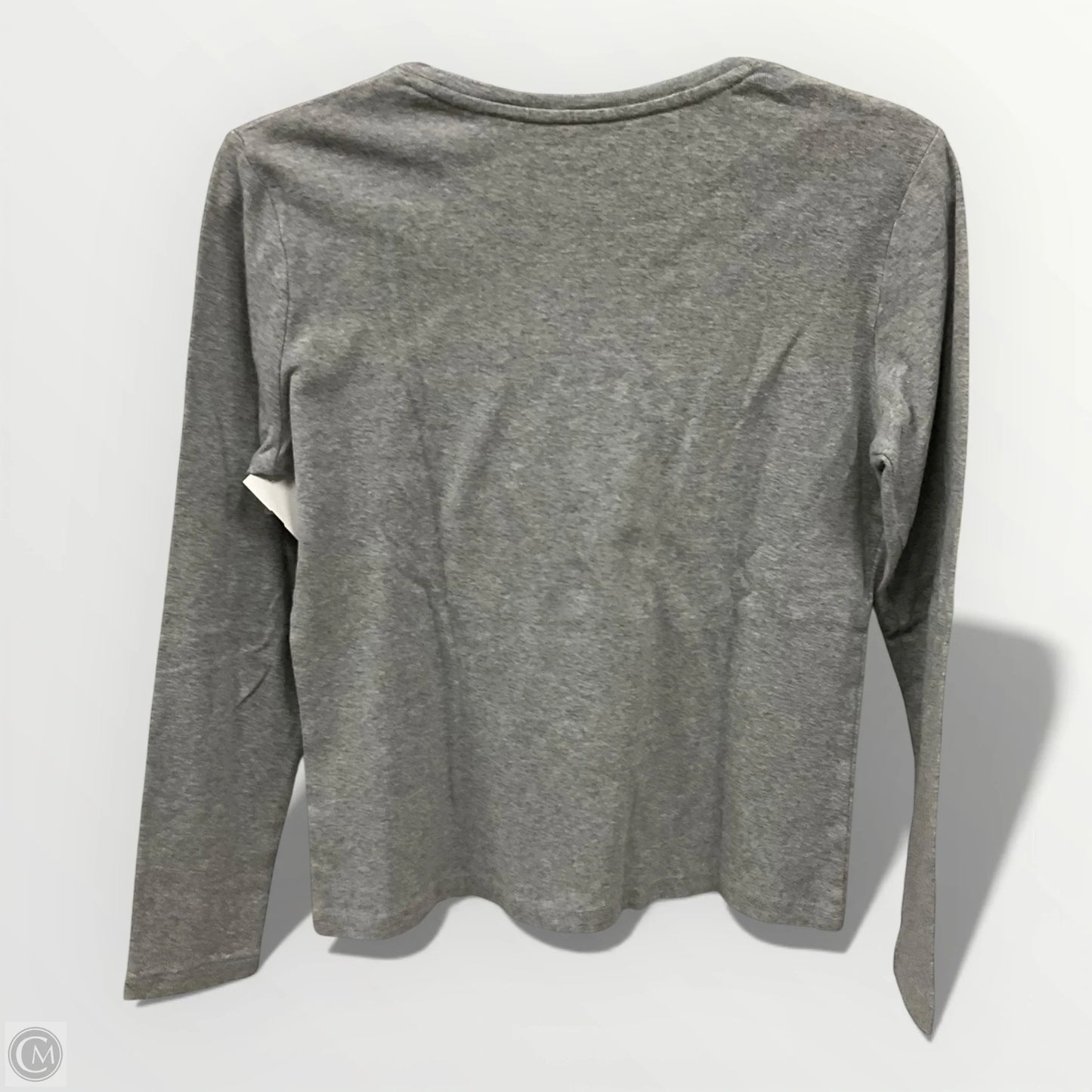 Top Long Sleeve Basic By Talbots In Grey, Size: S