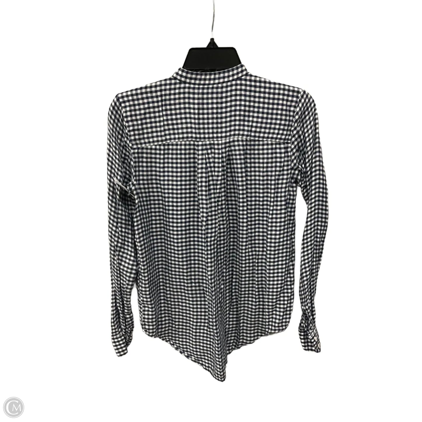 Blouse Long Sleeve By Ann Taylor In Blue, Size: Xs