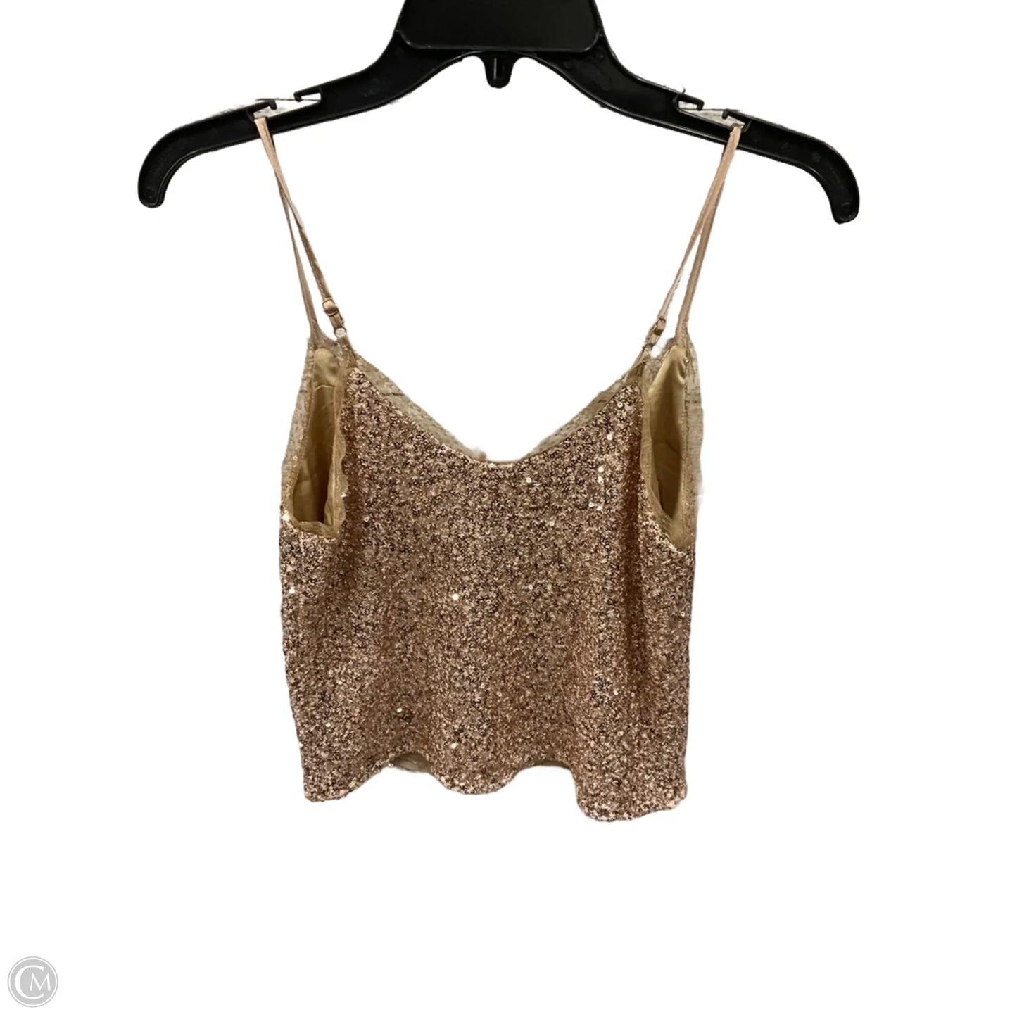 Top Sleeveless By Heartloom In Gold, Size: Xs