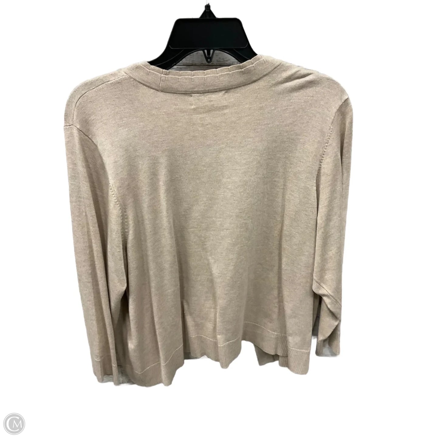 Cardigan By Calvin Klein In Tan, Size: 1x