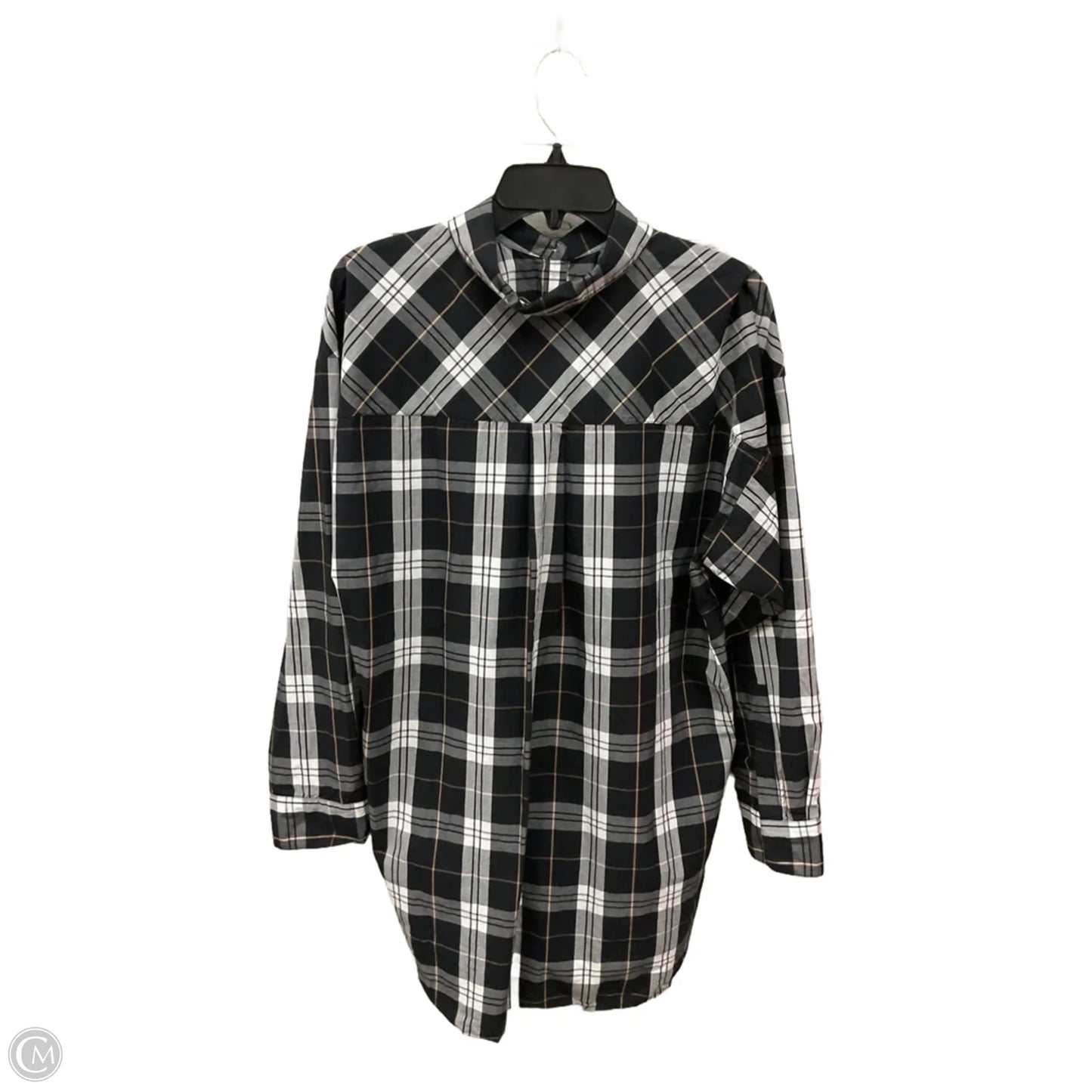 Dress Casual Midi By Loft In Plaid Pattern, Size: Xl