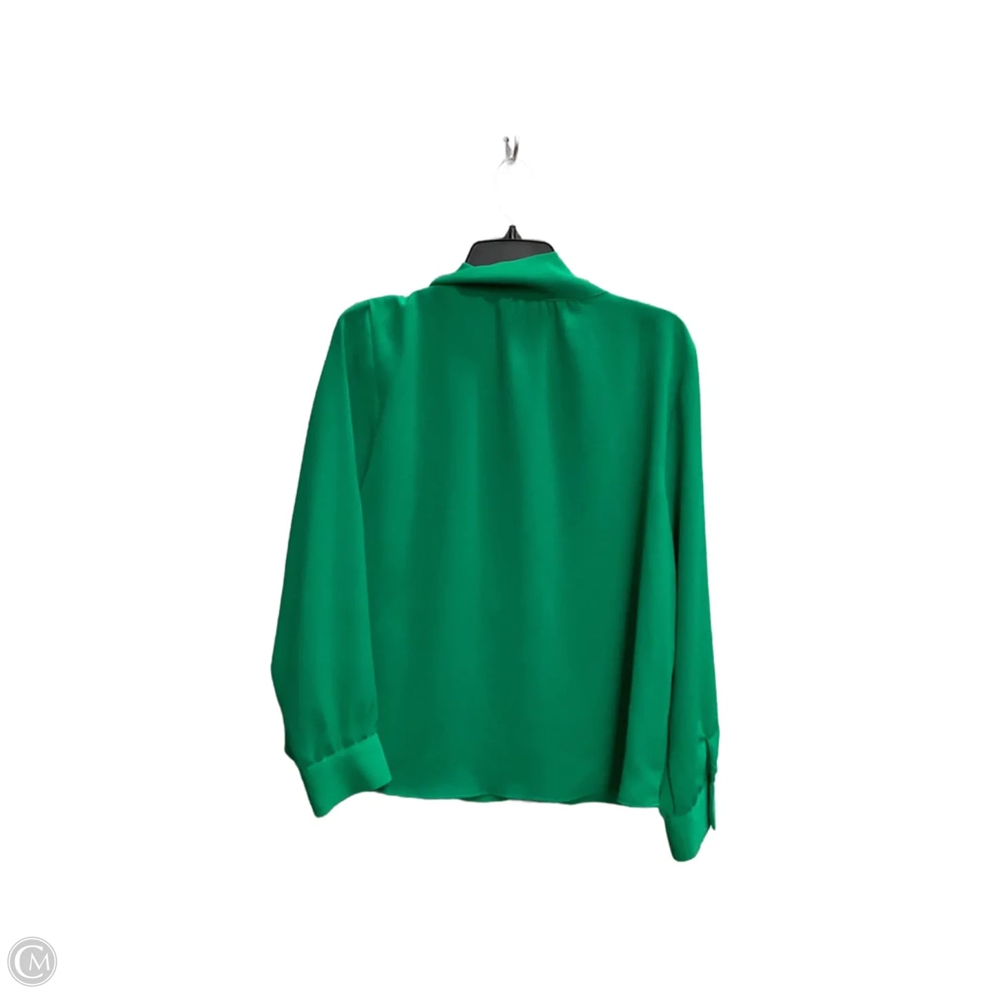 Blouse Long Sleeve By Zara In Green, Size: L