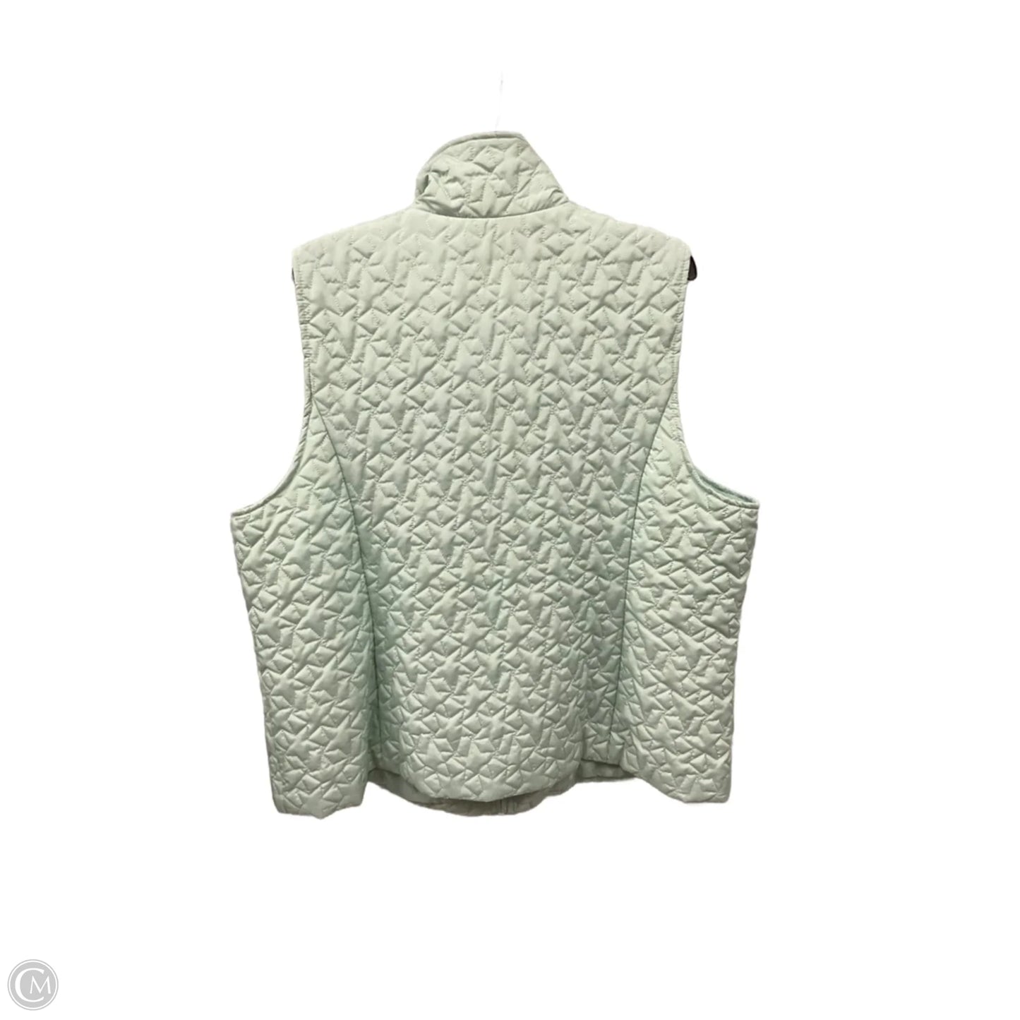 Vest Puffer & Quilted By Cj Banks In Green, Size: 2x