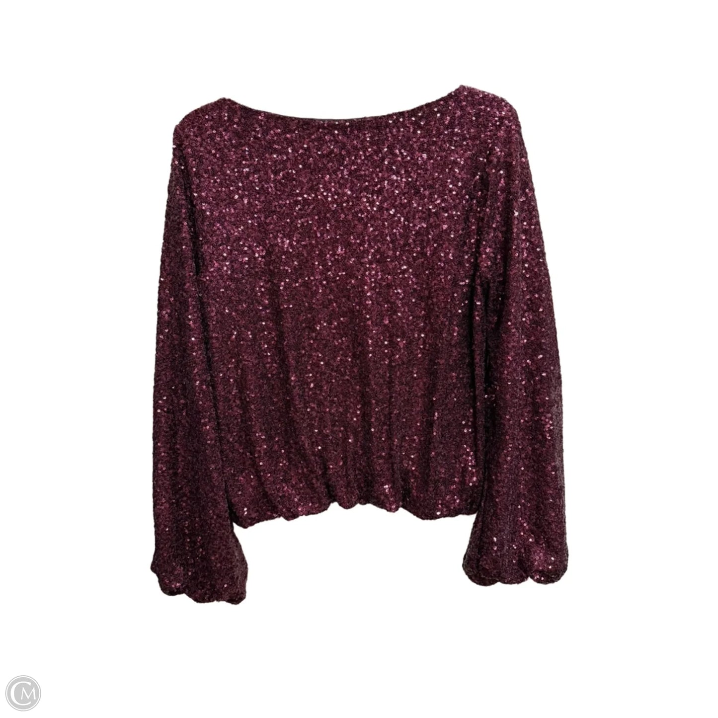 Top Long Sleeve By Karen Kane In Red, Size: M