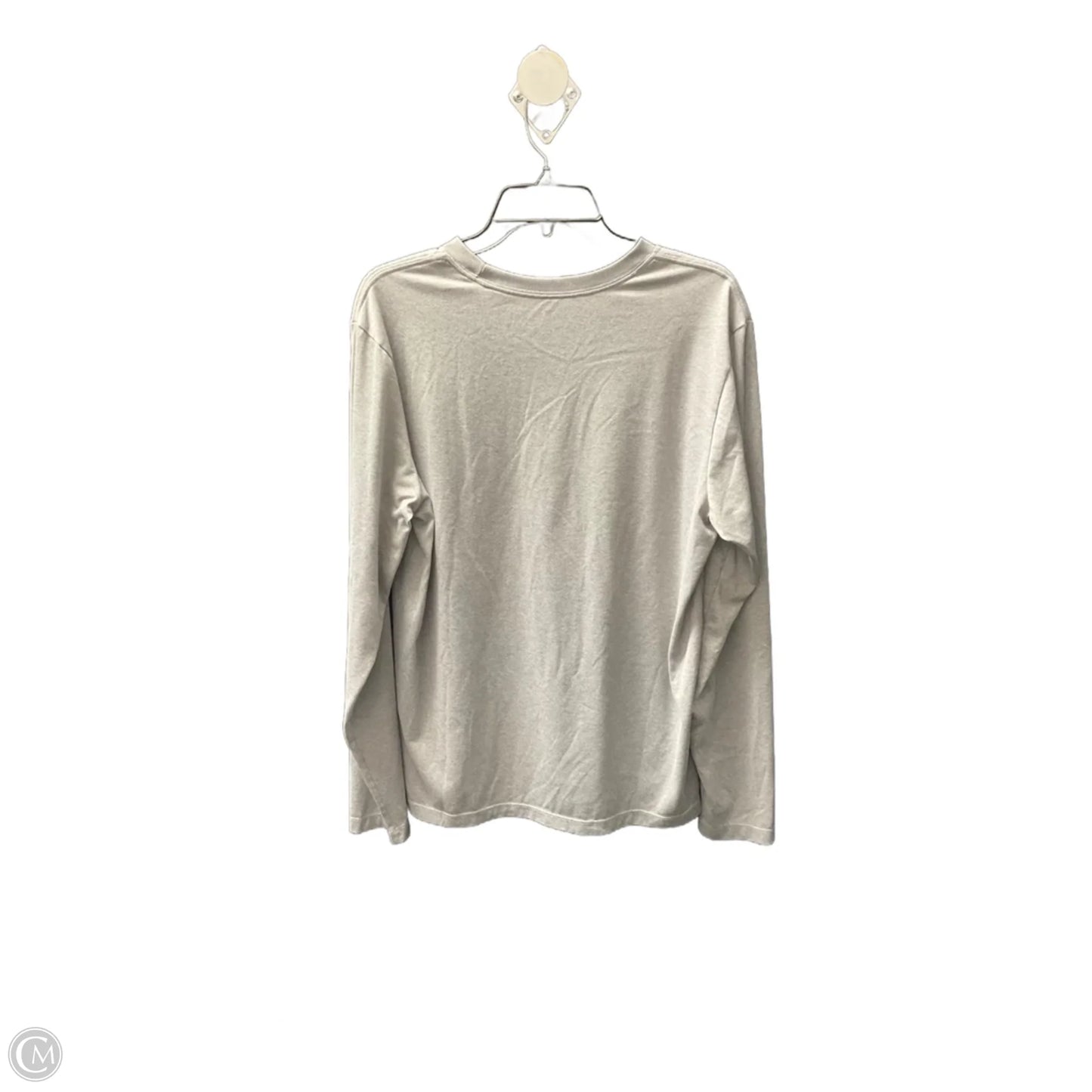 Athletic Top Long Sleeve Crewneck By Nike Apparel In Grey, Size: L