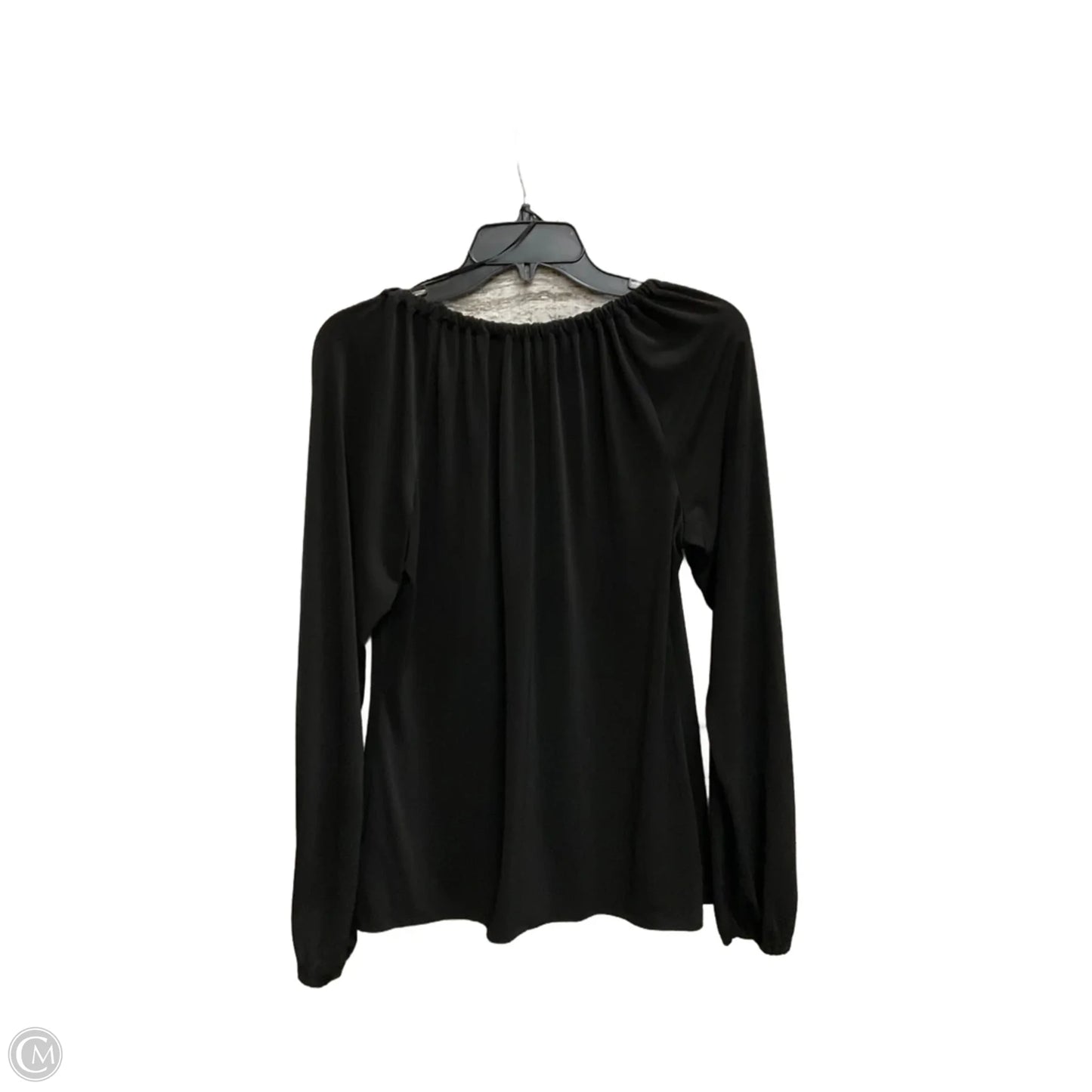 Top Long Sleeve By Michael By Michael Kors In Black, Size: M