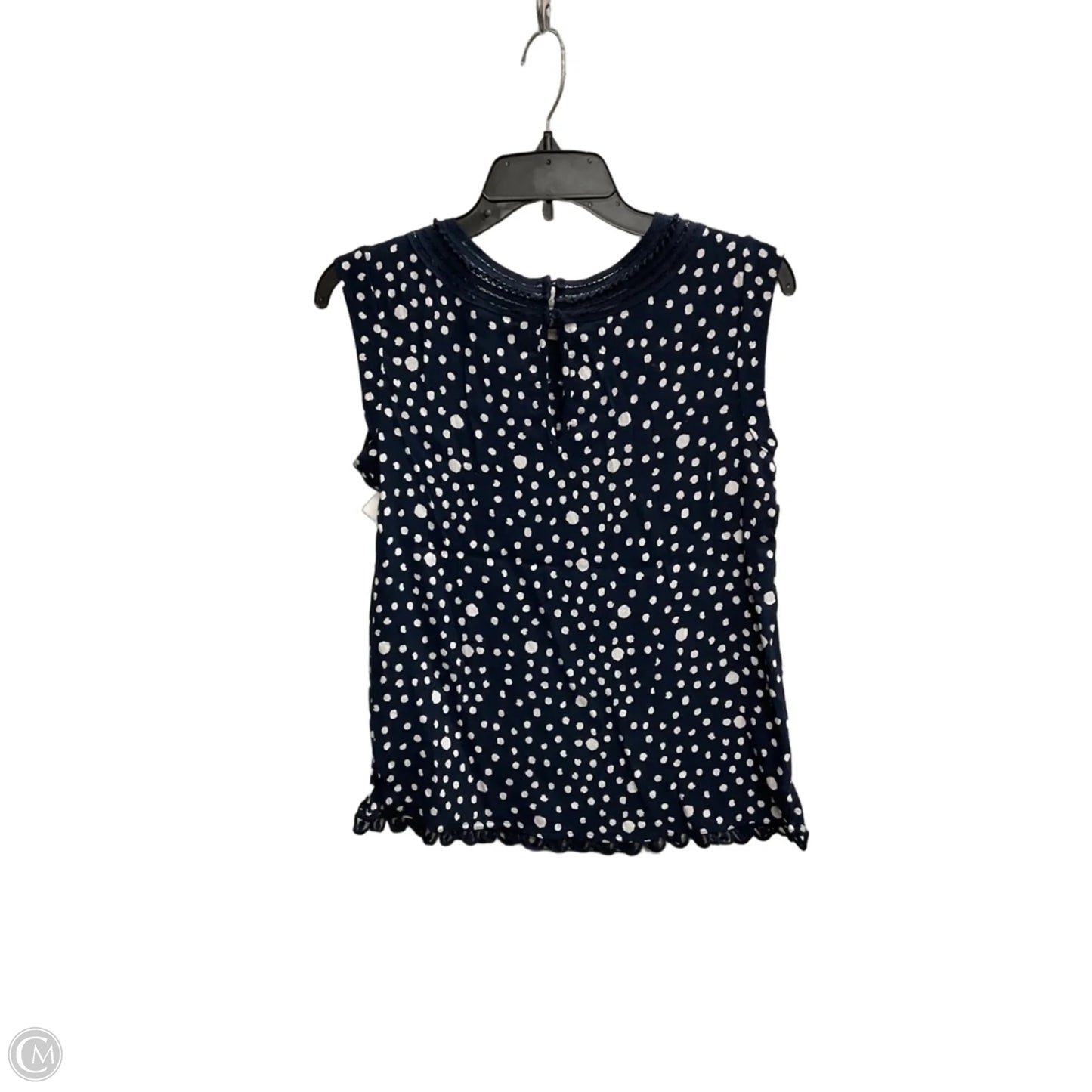 Top Short Sleeve By Meadow Rue In Polkadot Pattern, Size: S