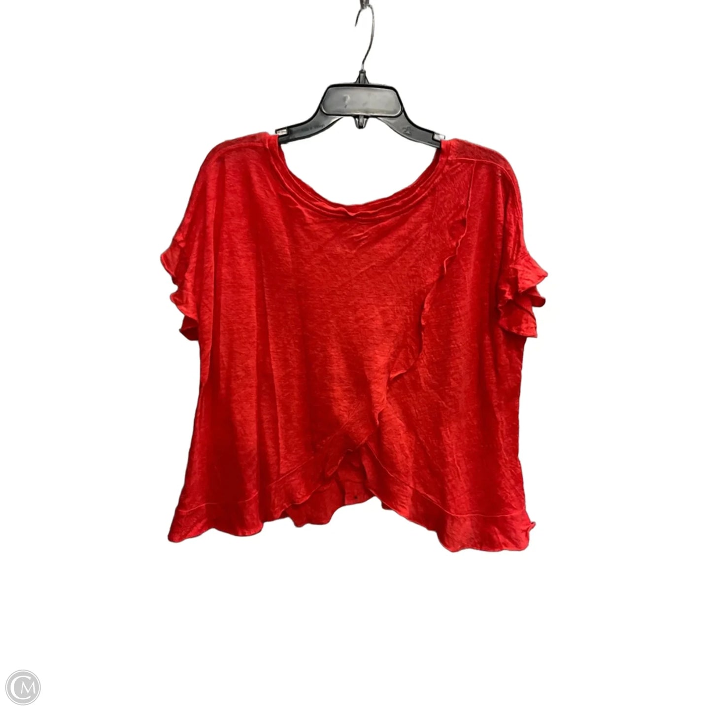 Top Short Sleeve By Eri + Ali In Red, Size: S