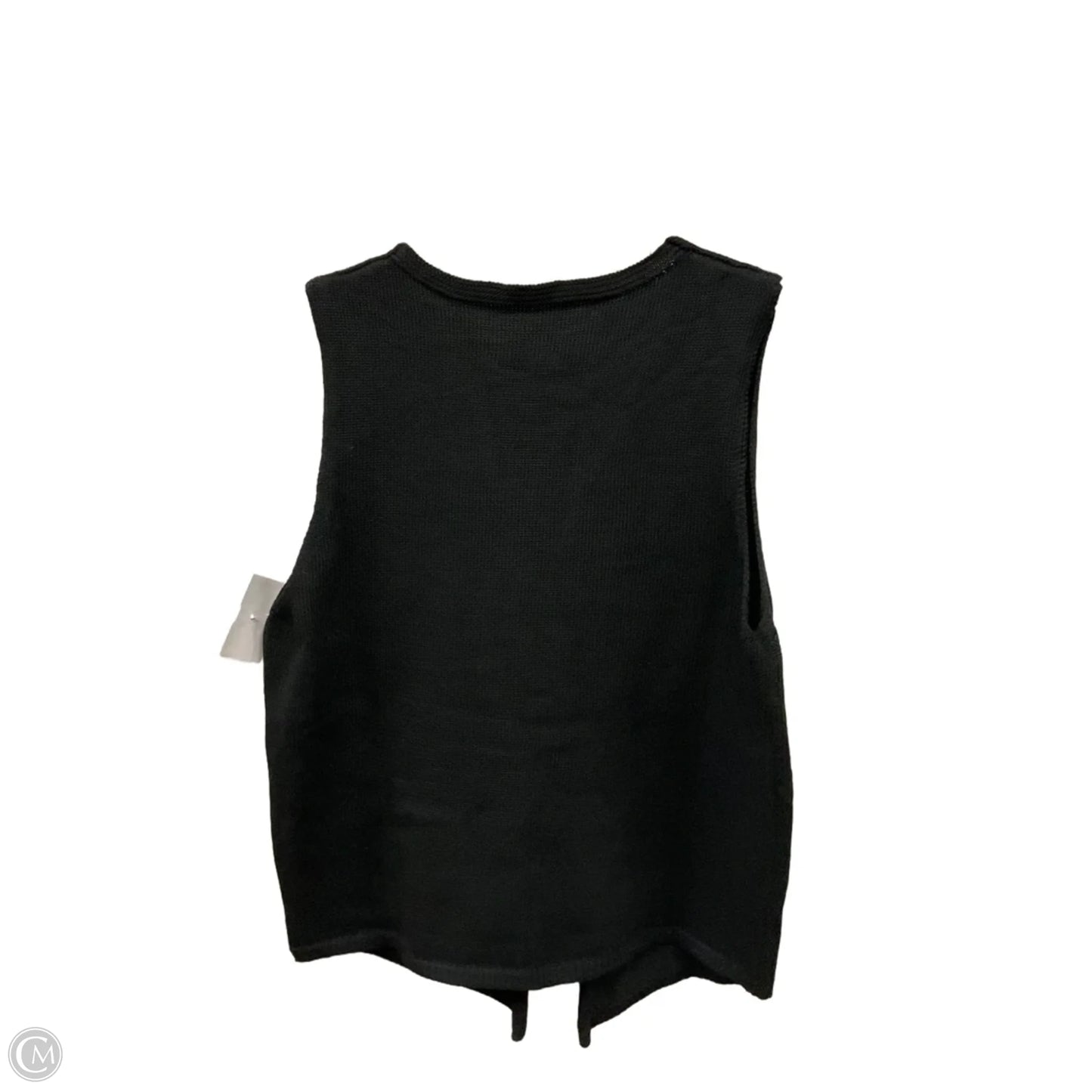 Vest Sweater By Clothes Mentor In Black, Size: S