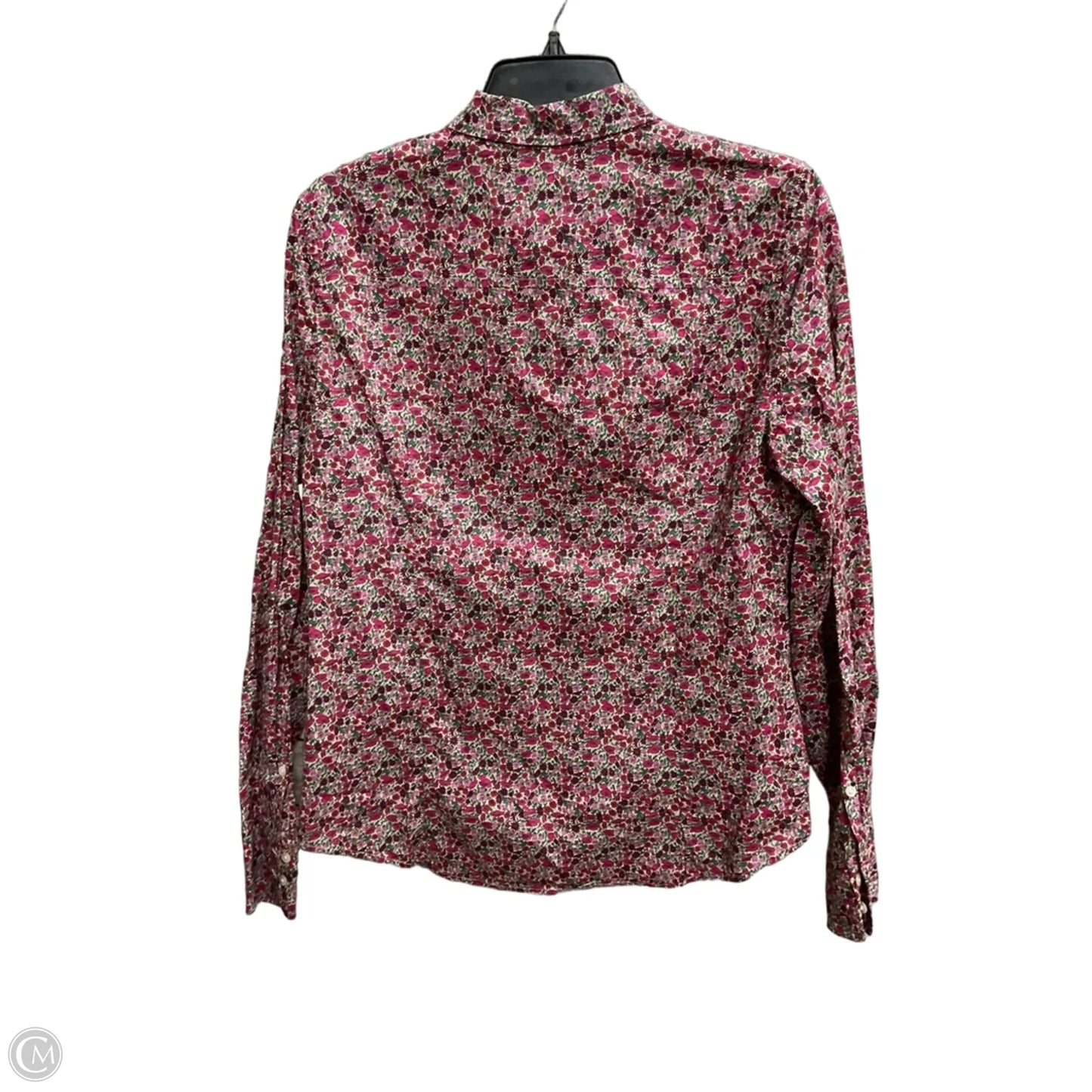 Blouse Long Sleeve By J. Crew In Floral Print, Size: S