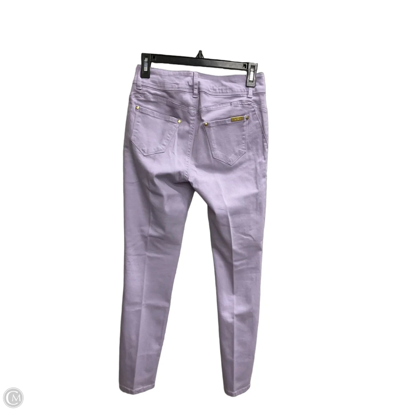 Jeans Skinny By Iman Hsn In Purple Denim, Size: 4