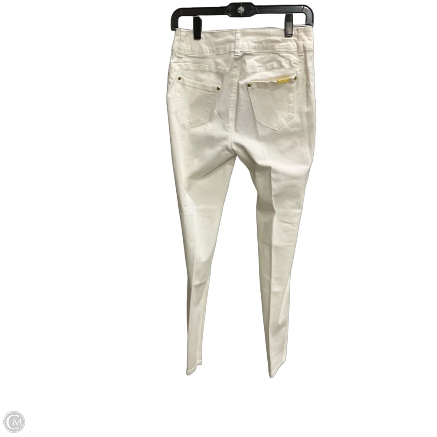 Jeans Skinny By Iman Hsn In White Denim, Size: 4p