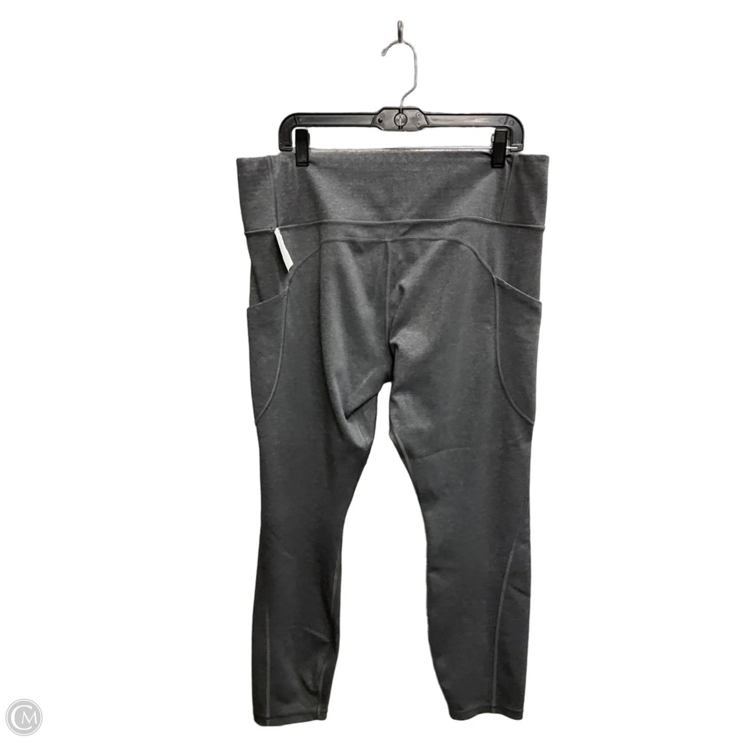 Athletic Leggings By Athleta In Grey, Size: Xl