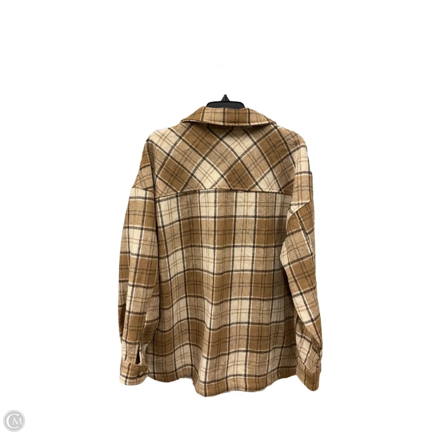 Jacket Shirt By New In In Brown, Size: L