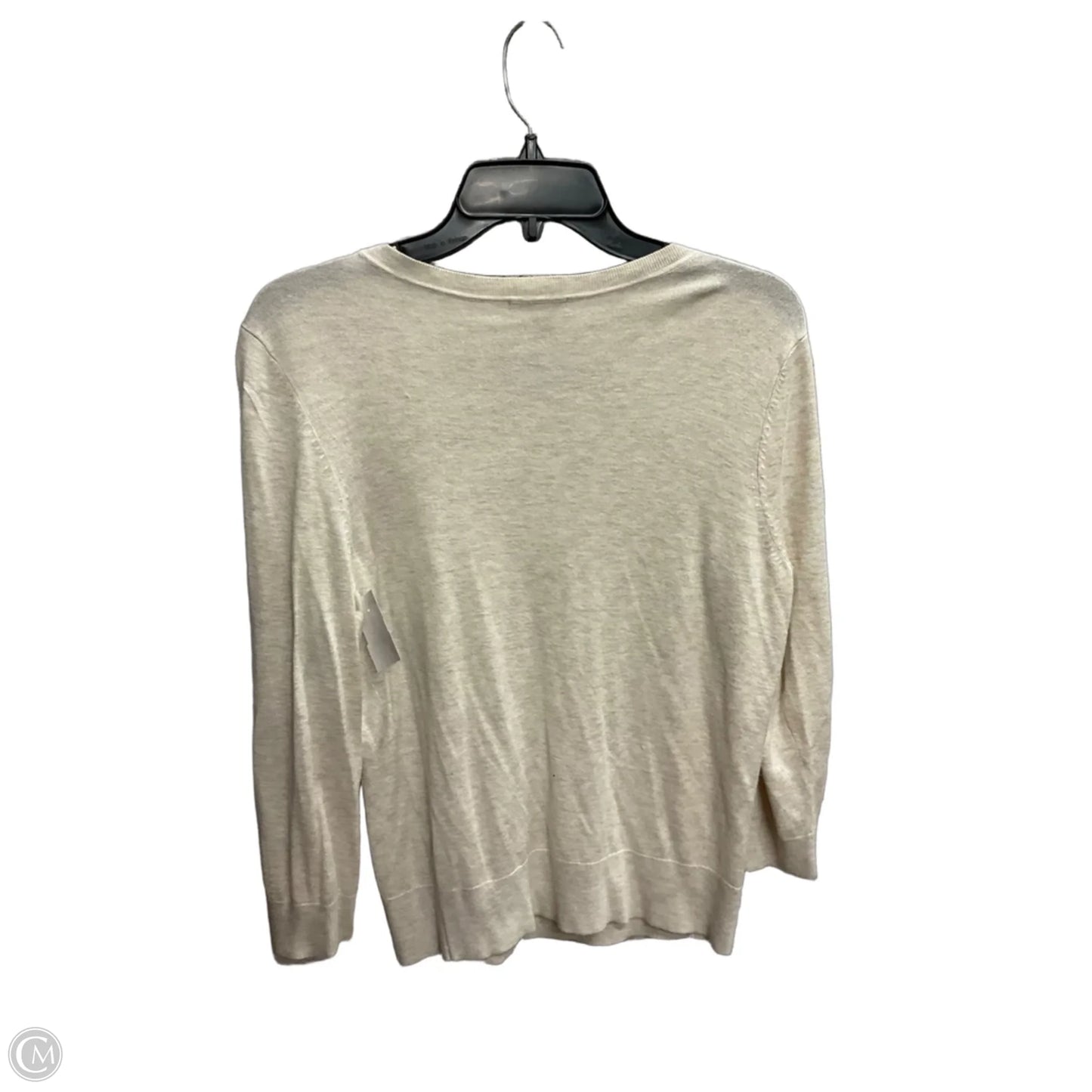Cardigan By Halogen In Cream, Size: L
