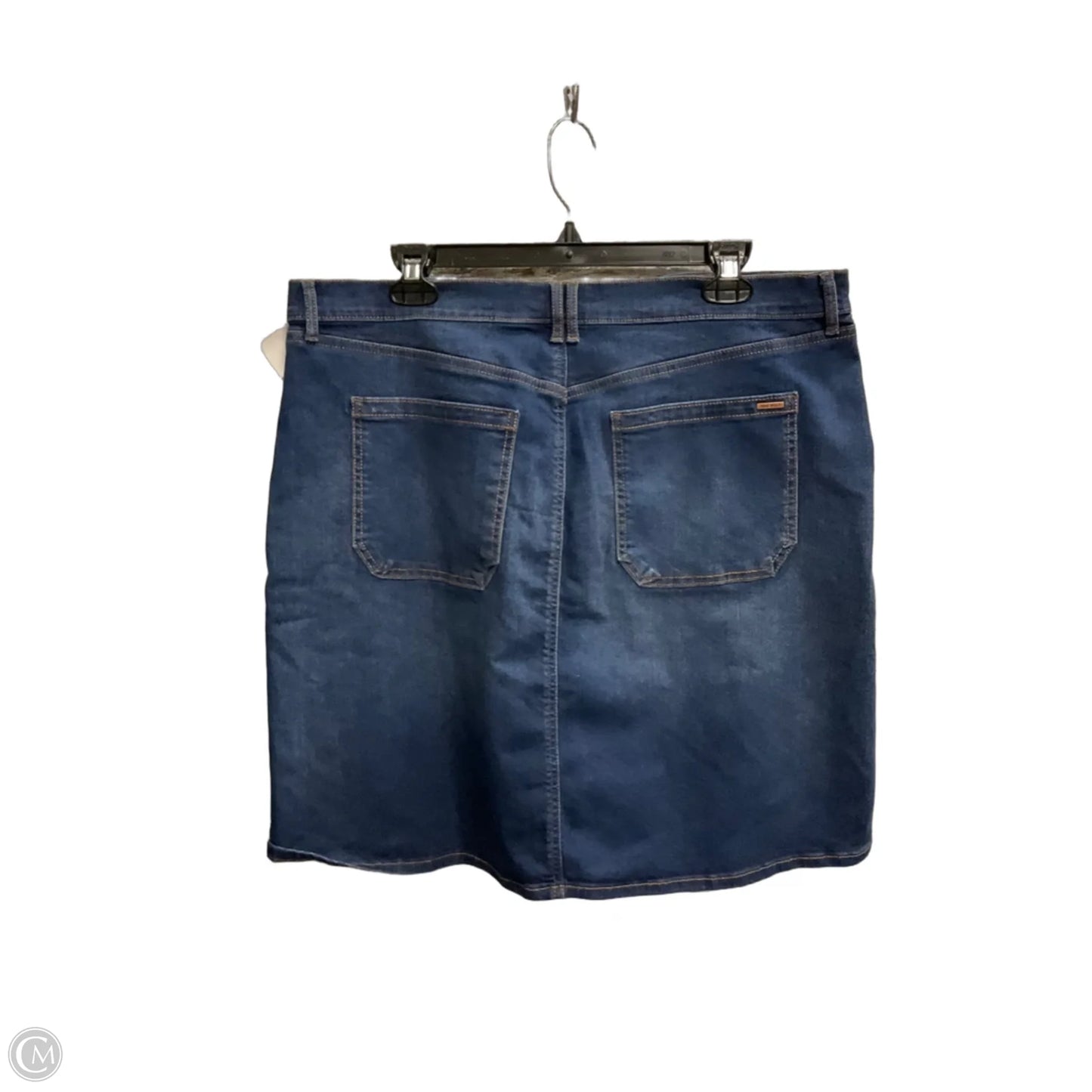 Skirt Midi By Nine West In Blue Denim, Size: 14