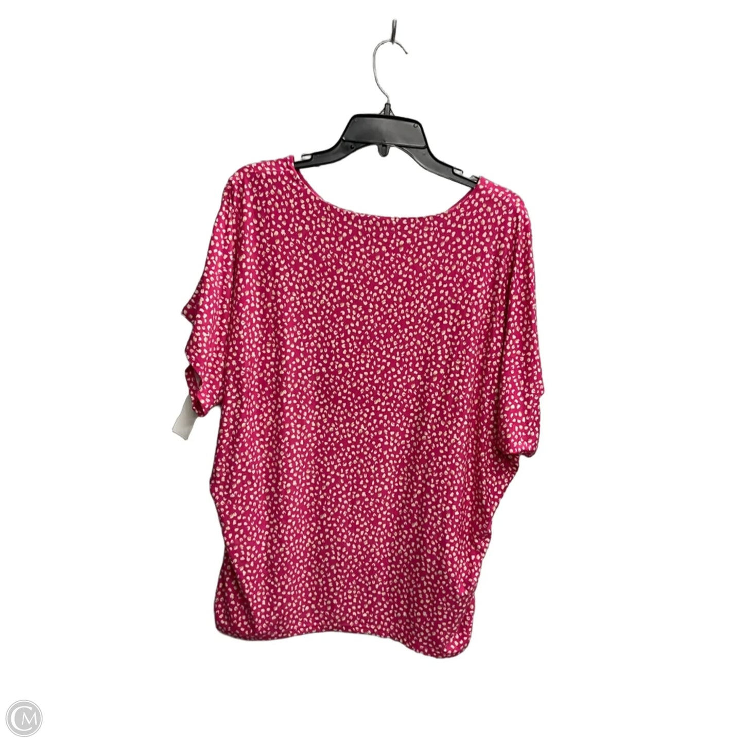 Top Short Sleeve By Chicos In Pink, Size: Xl