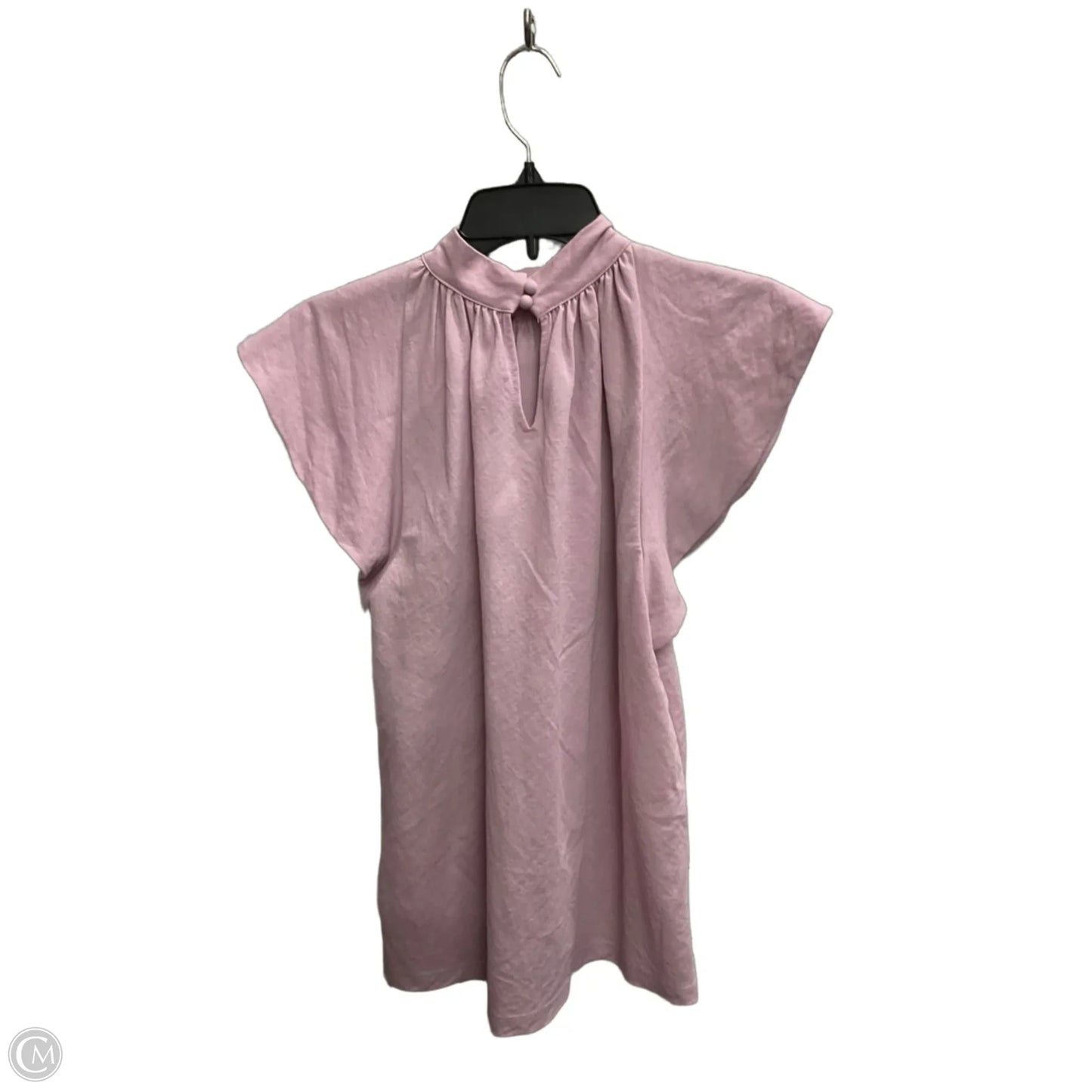 Top Short Sleeve By Ann Taylor In Purple, Size: S