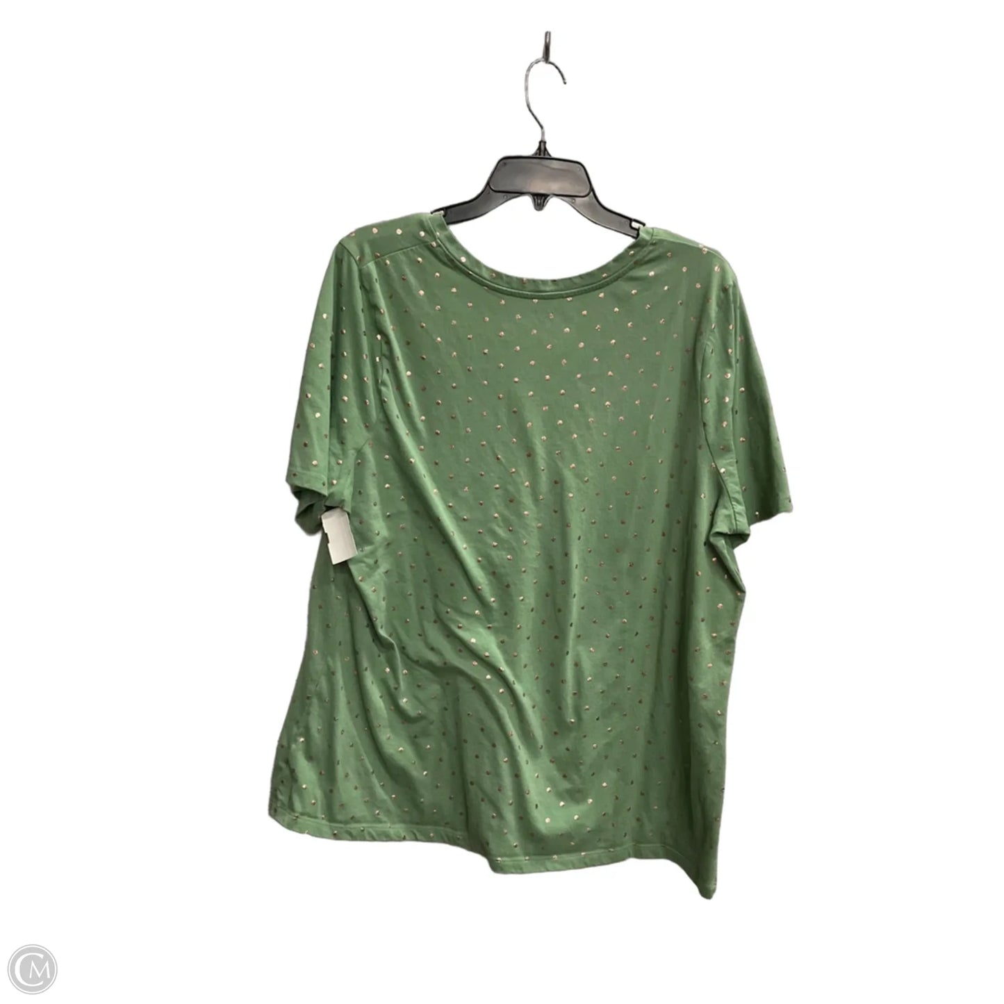 Top Short Sleeve By Lane Bryant In Green, Size: 2x