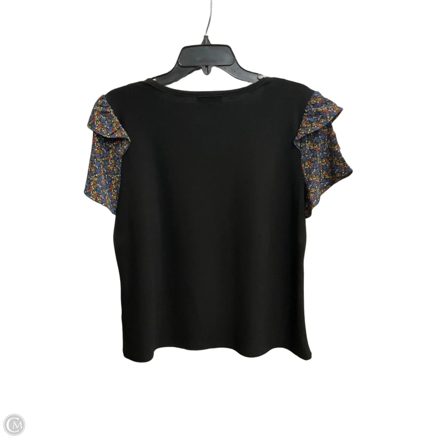 Top Short Sleeve By Cece In Black, Size: M