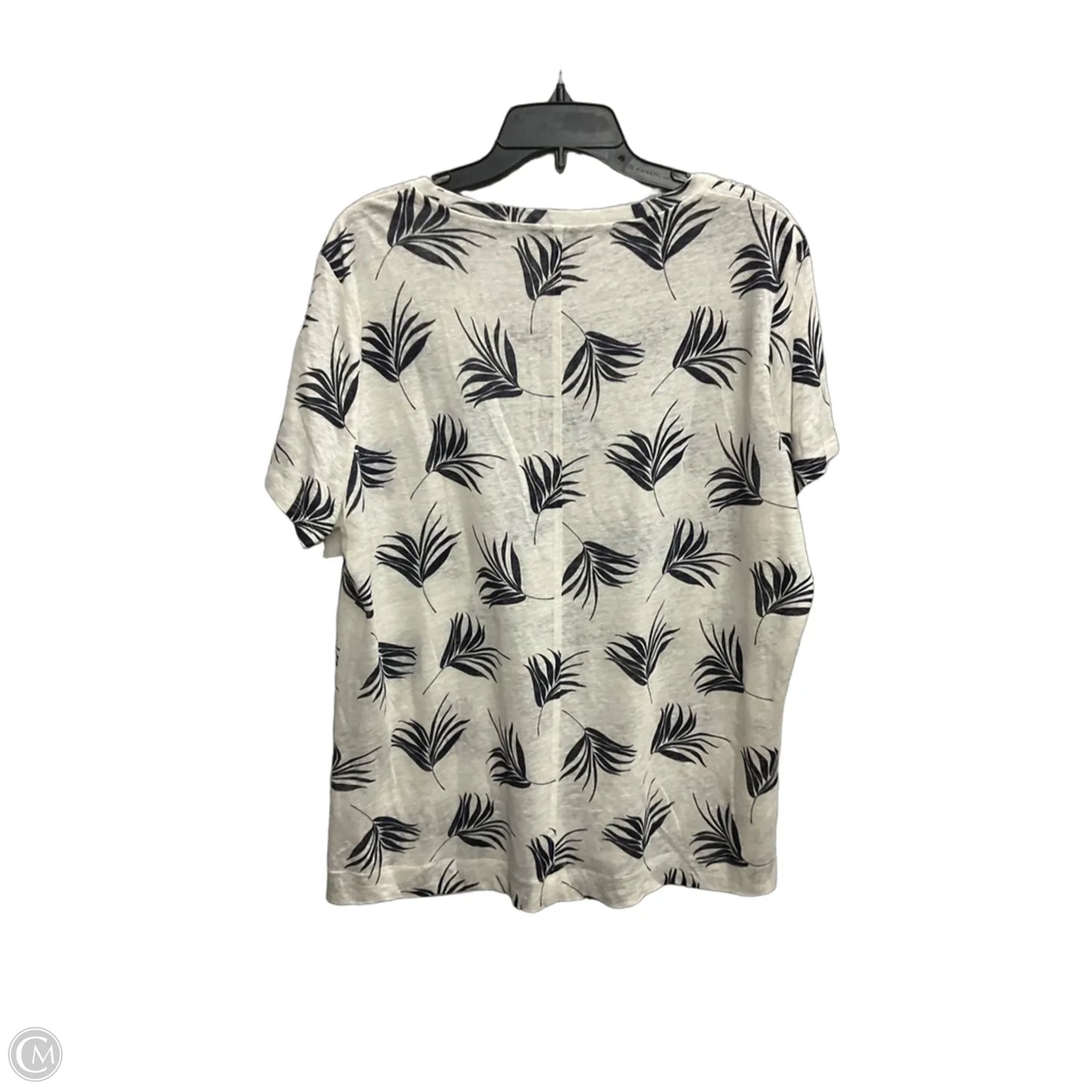 Top Short Sleeve By Ann Taylor In White, Size: Xxl