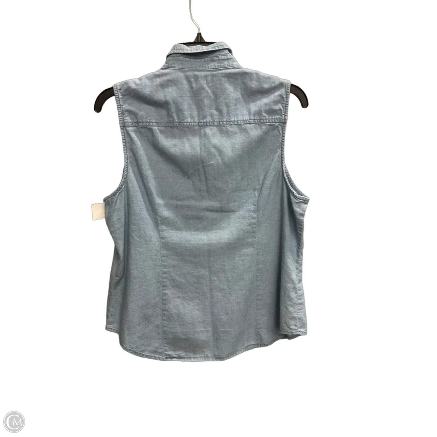 Top Sleeveless By J. Crew In Blue, Size: L