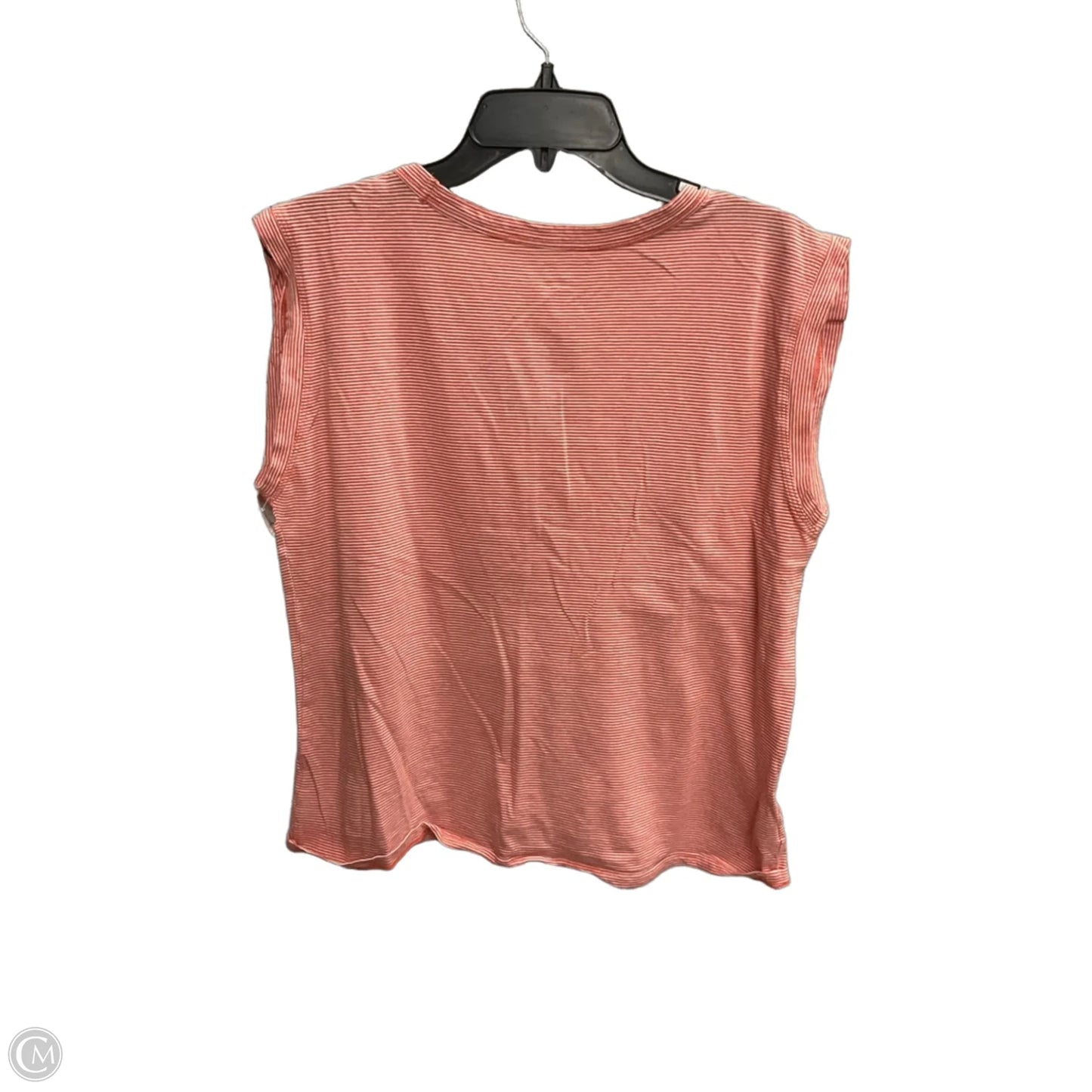 Top Short Sleeve By Loft In Striped Pattern, Size: L