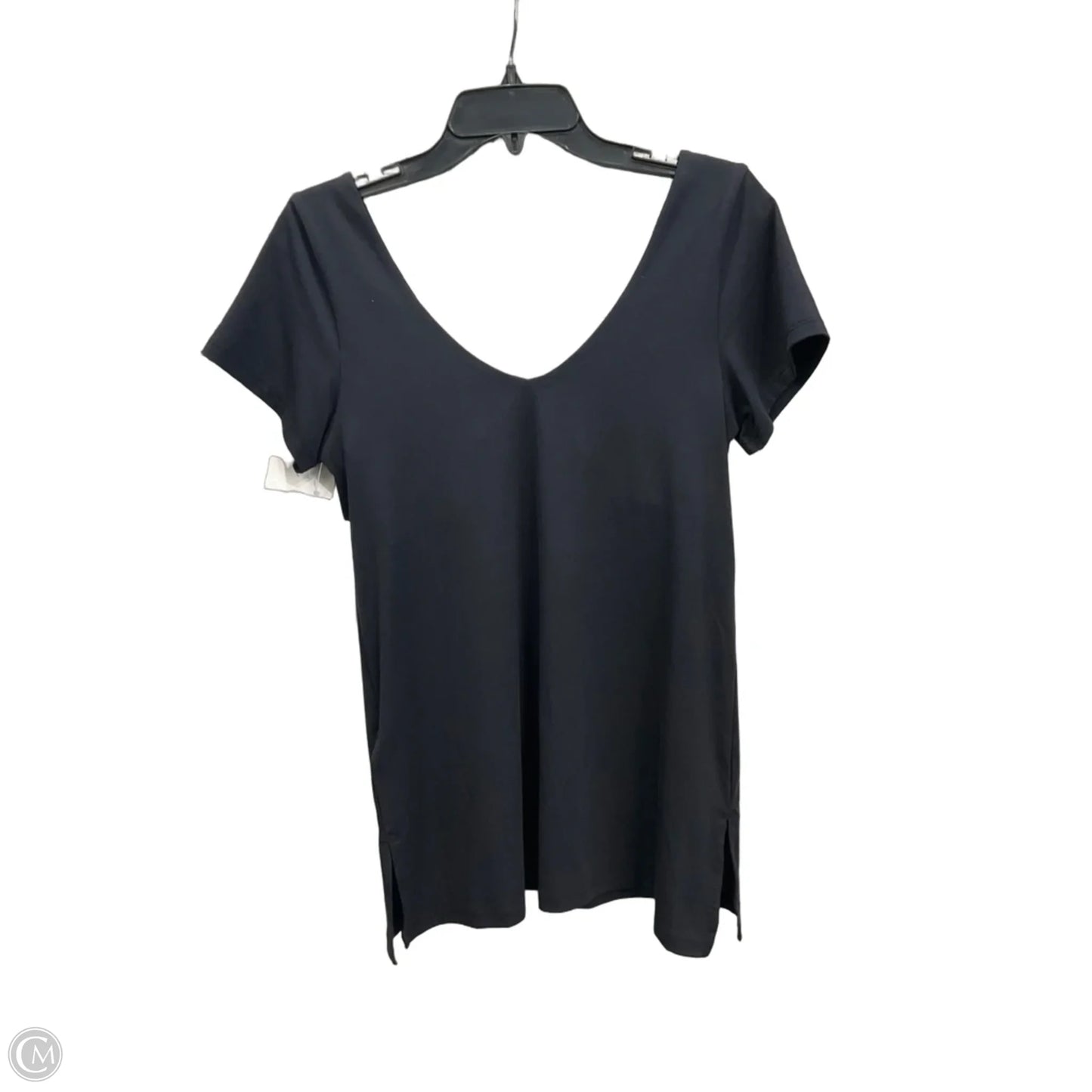 Top Short Sleeve By Athleta In Black, Size: M