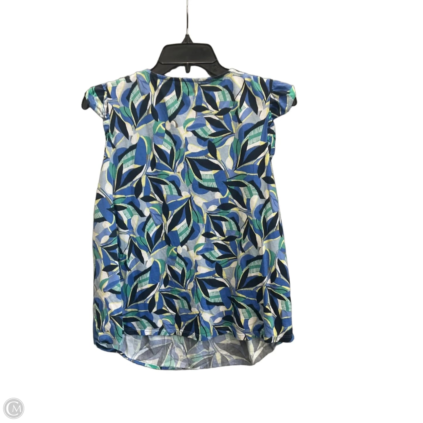 Top Short Sleeve By Loft In Blue, Size: L