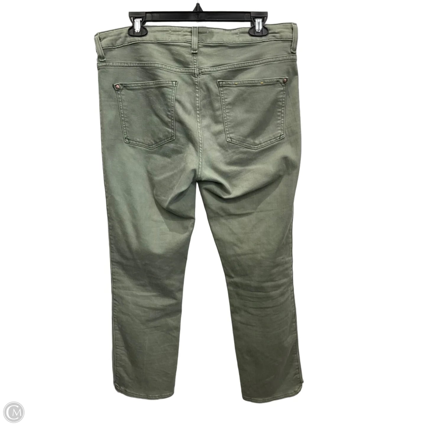 Jeans Straight By Pilcro In Green Denim, Size: 12