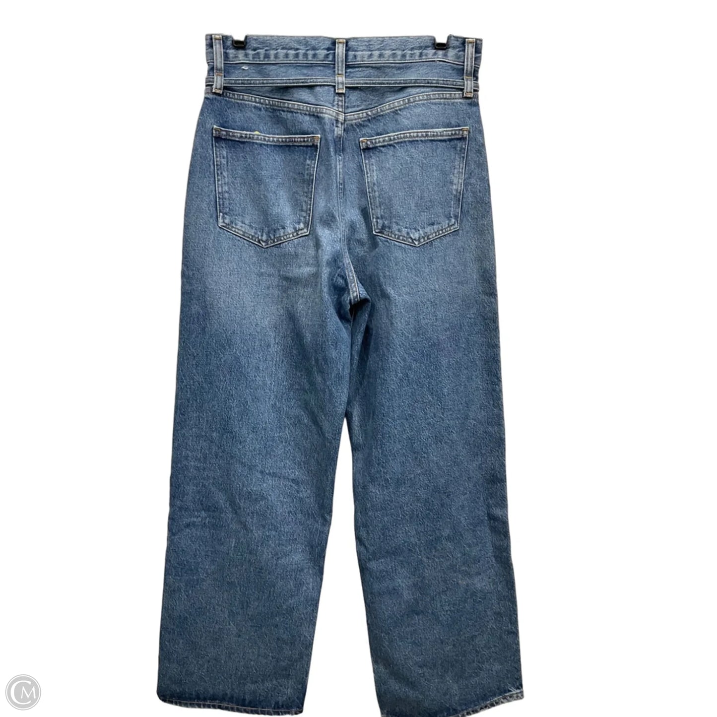 Jeans Wide Leg By Agolde In Blue Denim, Size: 0