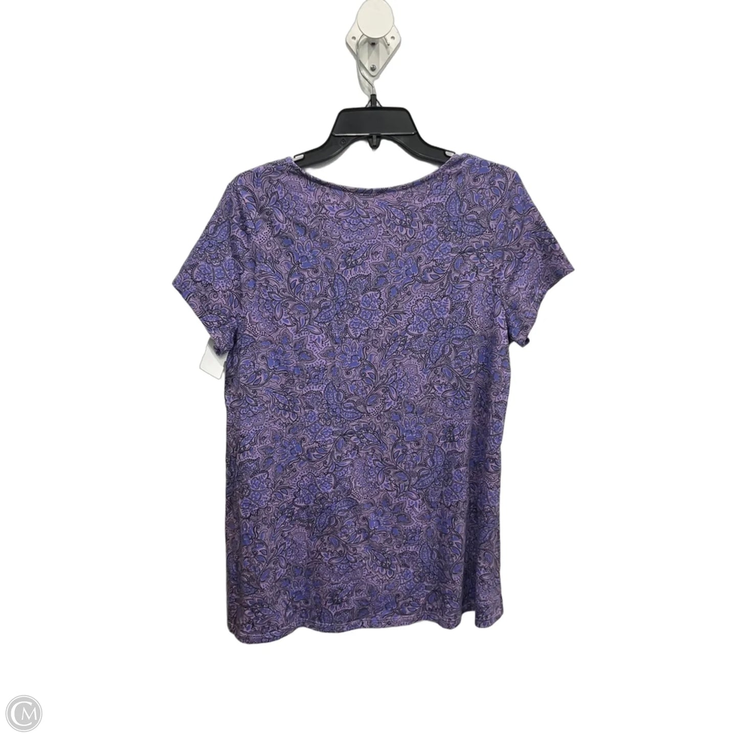 Top Short Sleeve By J. Jill In Purple, Size: M