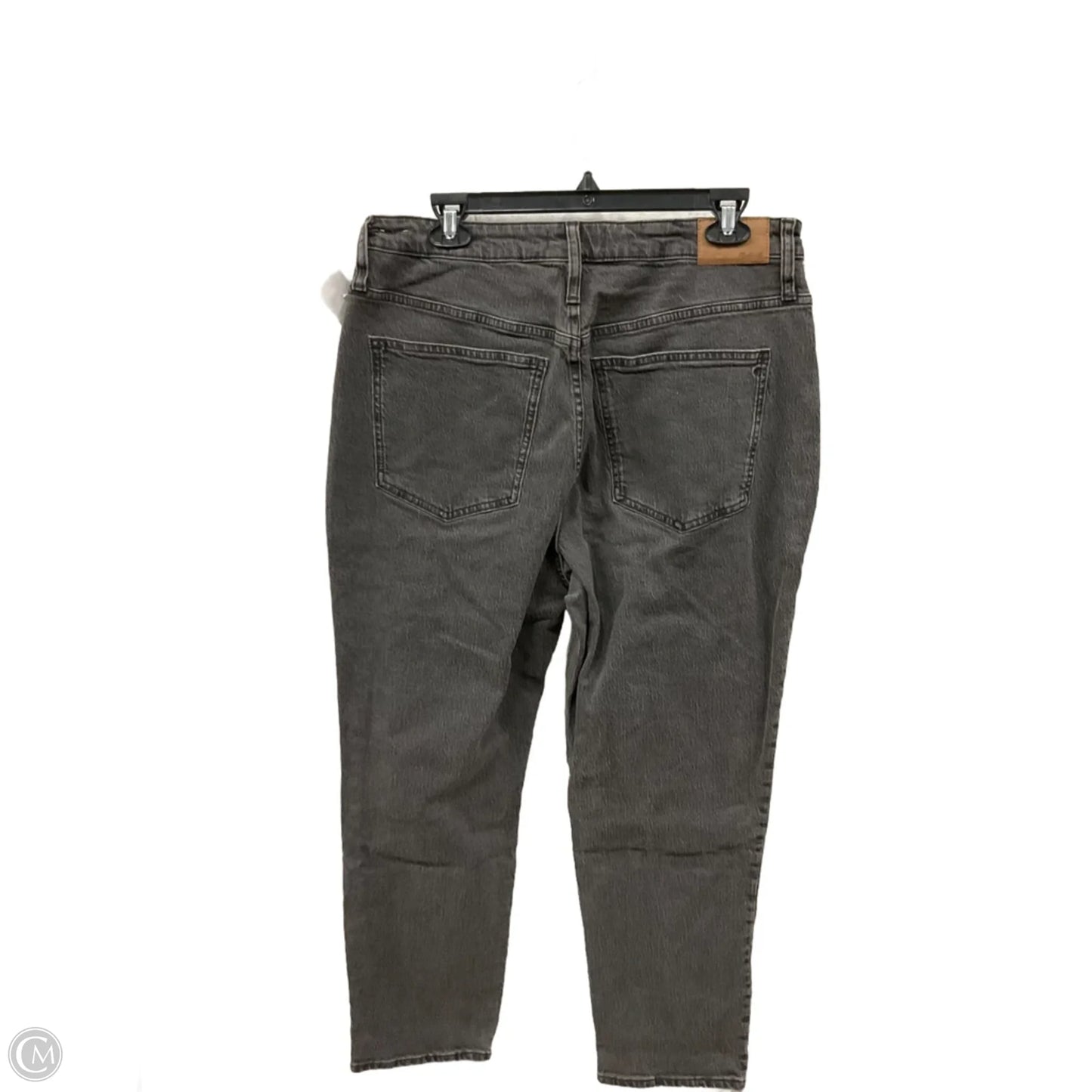 Jeans Straight By Madewell In Black Denim, Size: 12