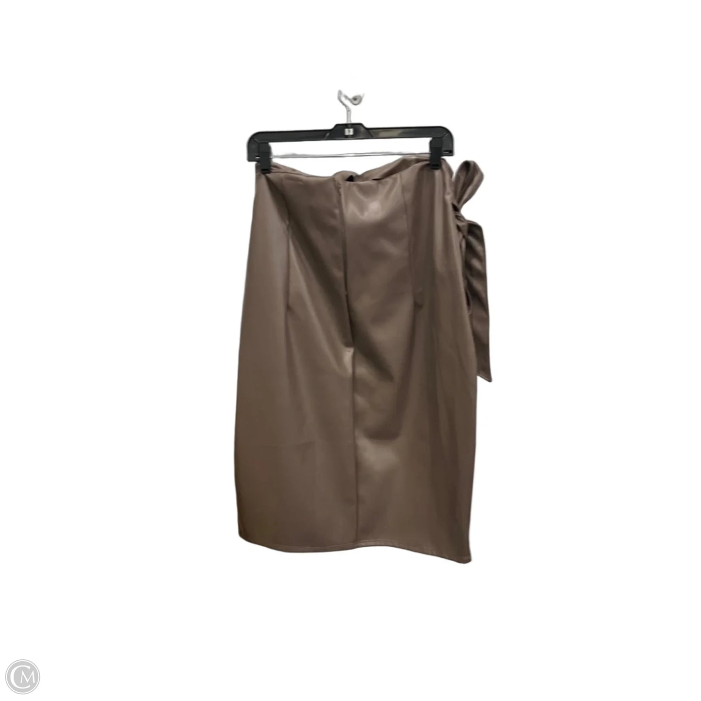 Skirt Midi By Fashion Nova In Brown, Size: 2x